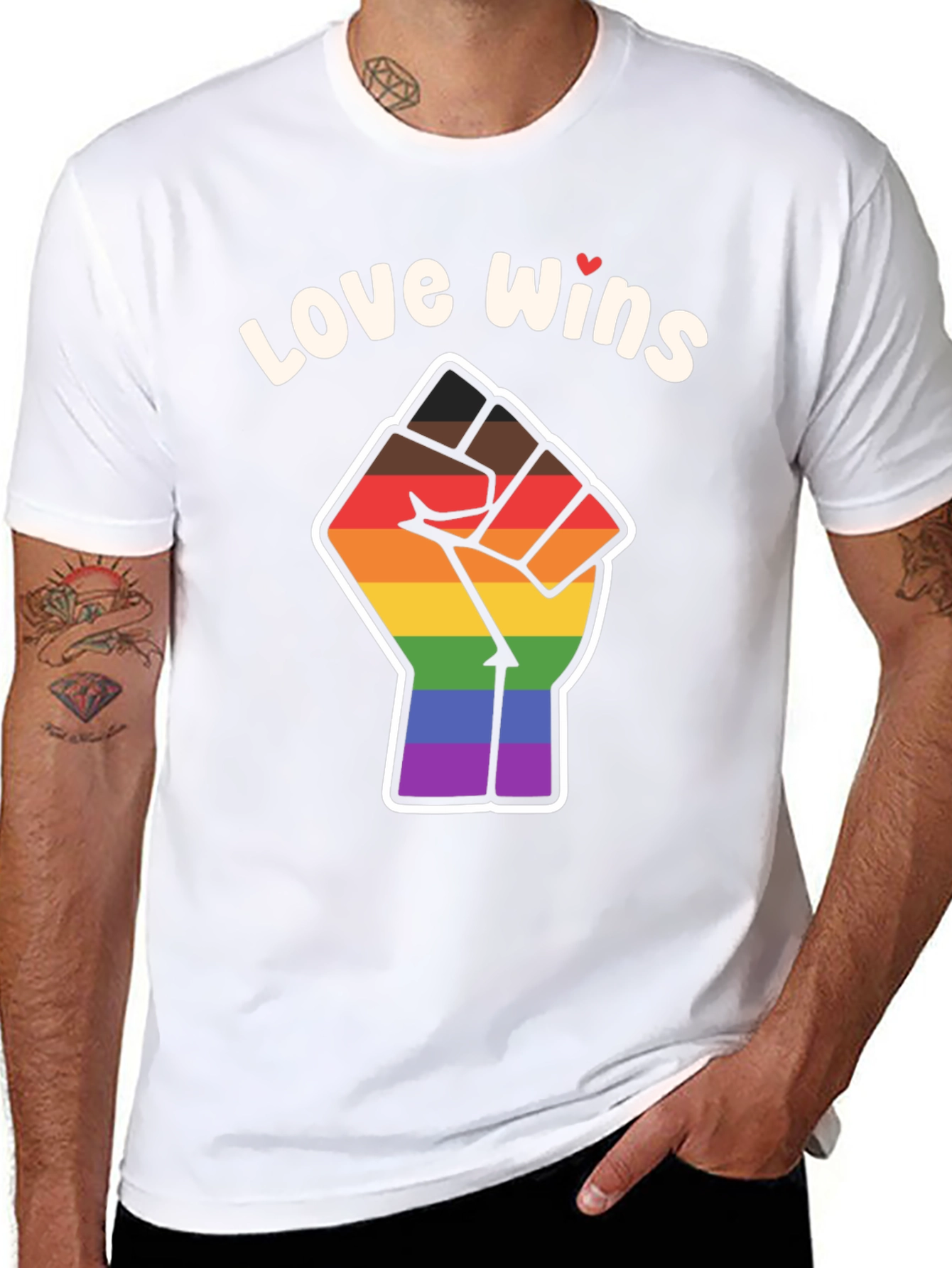 Love Wins Pride Fist T-Shirt