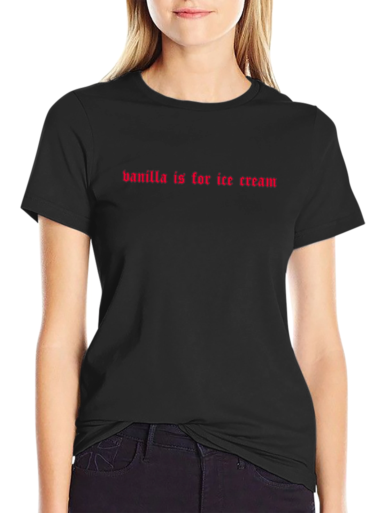 Vanilla Ice Cream Slogan Graphic Tee
