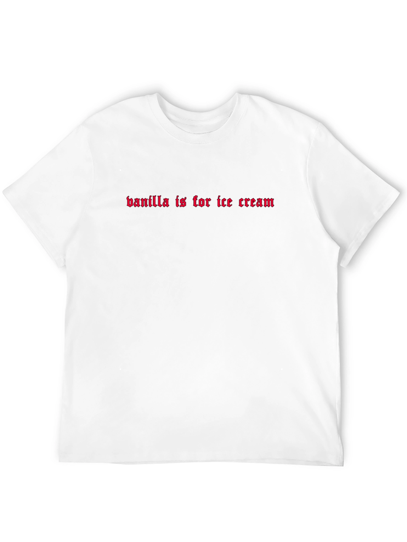 Vanilla Ice Cream Slogan Graphic Tee