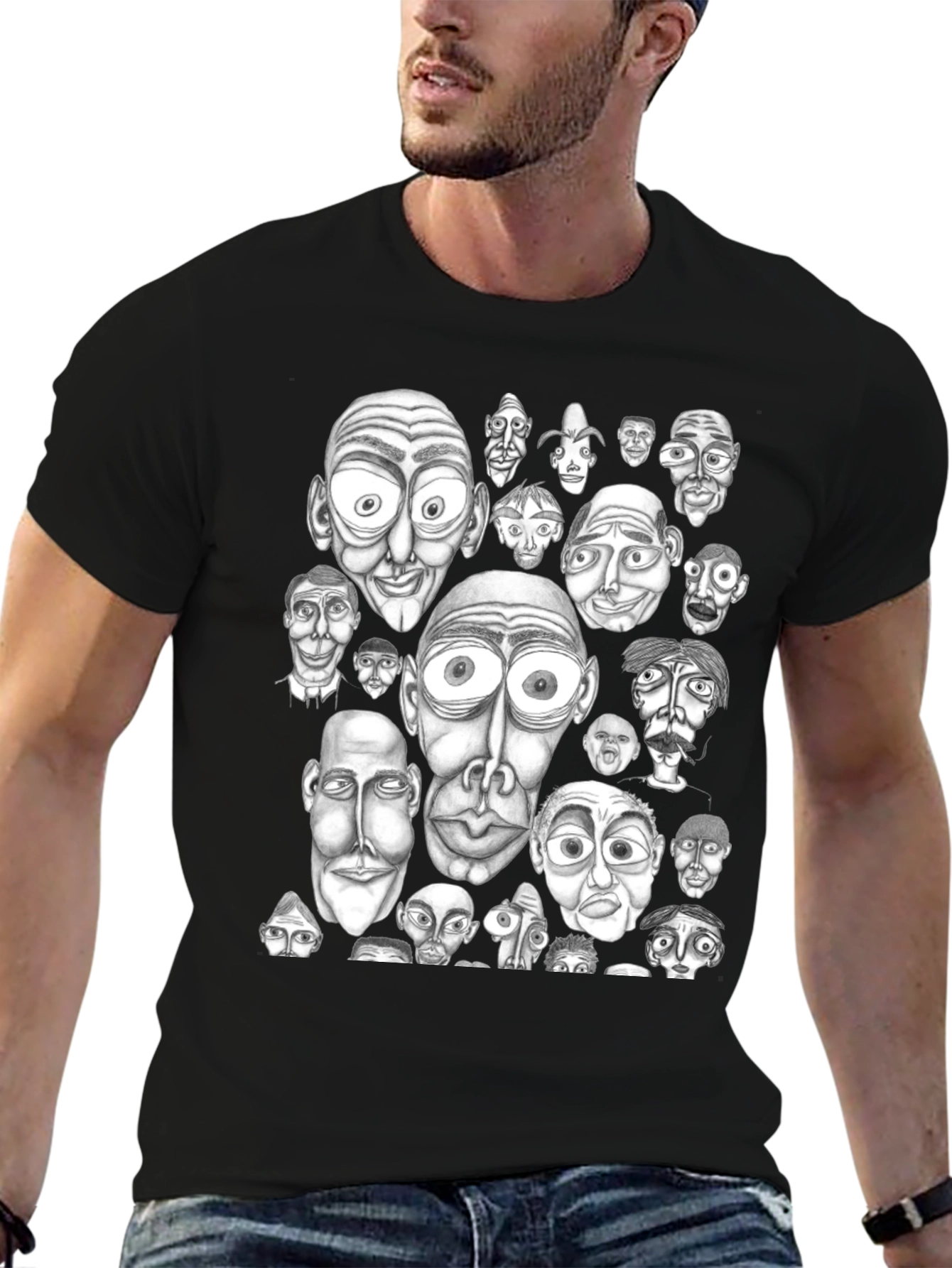 Faces Galore Graphic Tee
