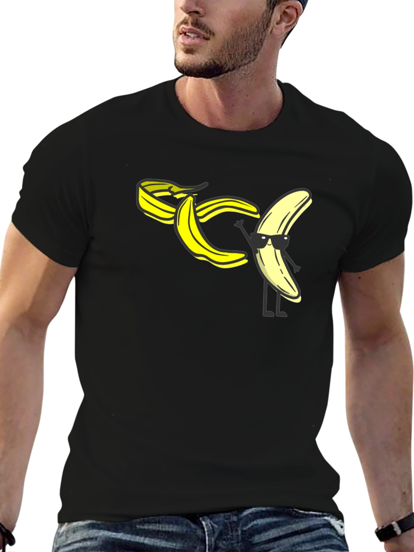 Cool Banana Peel T-Shirt - Black