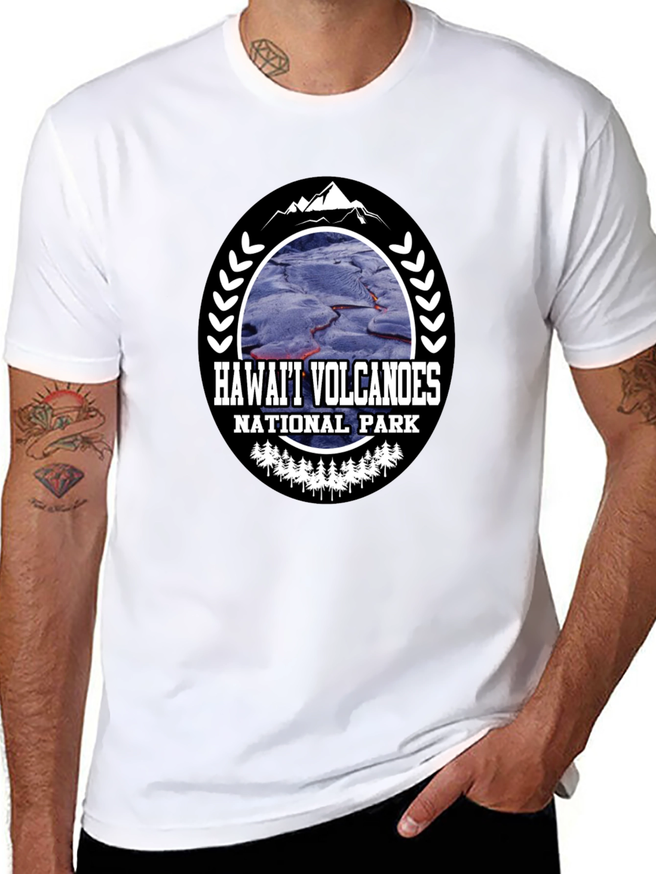 Hawaii Volcanoes National Park Black T-Shirt