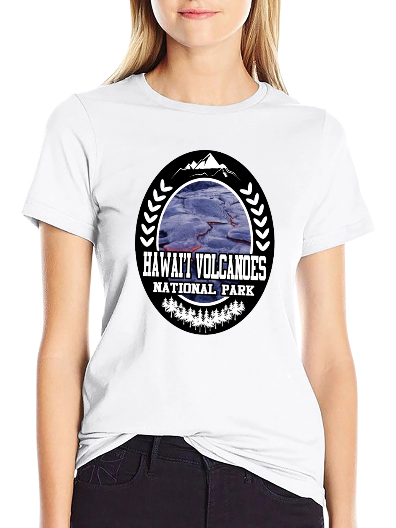 Hawaii Volcanoes National Park Black T-Shirt