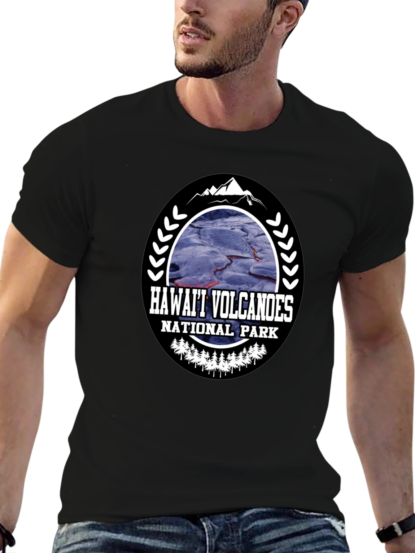Hawaii Volcanoes National Park Black T-Shirt