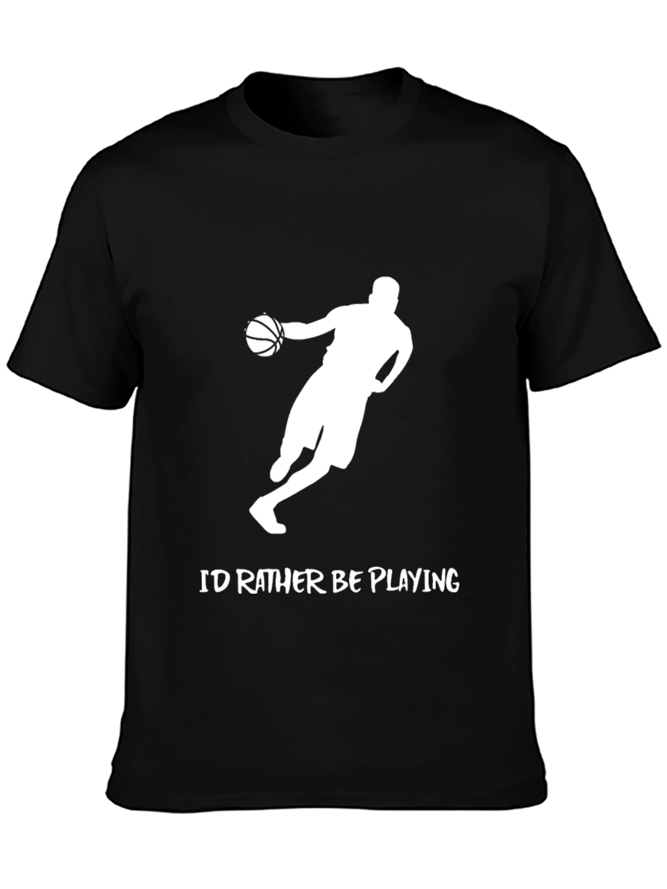 Basketball Player Graphic T-Shirt - Id Rather Be Playing