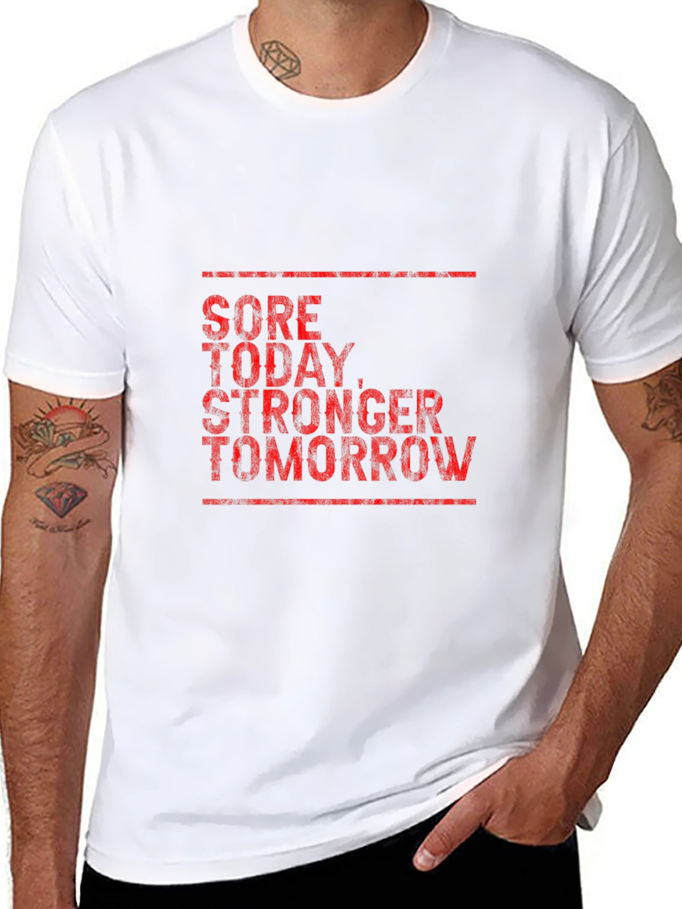 Sore Today Stronger Tomorrow Mens Graphic Tee