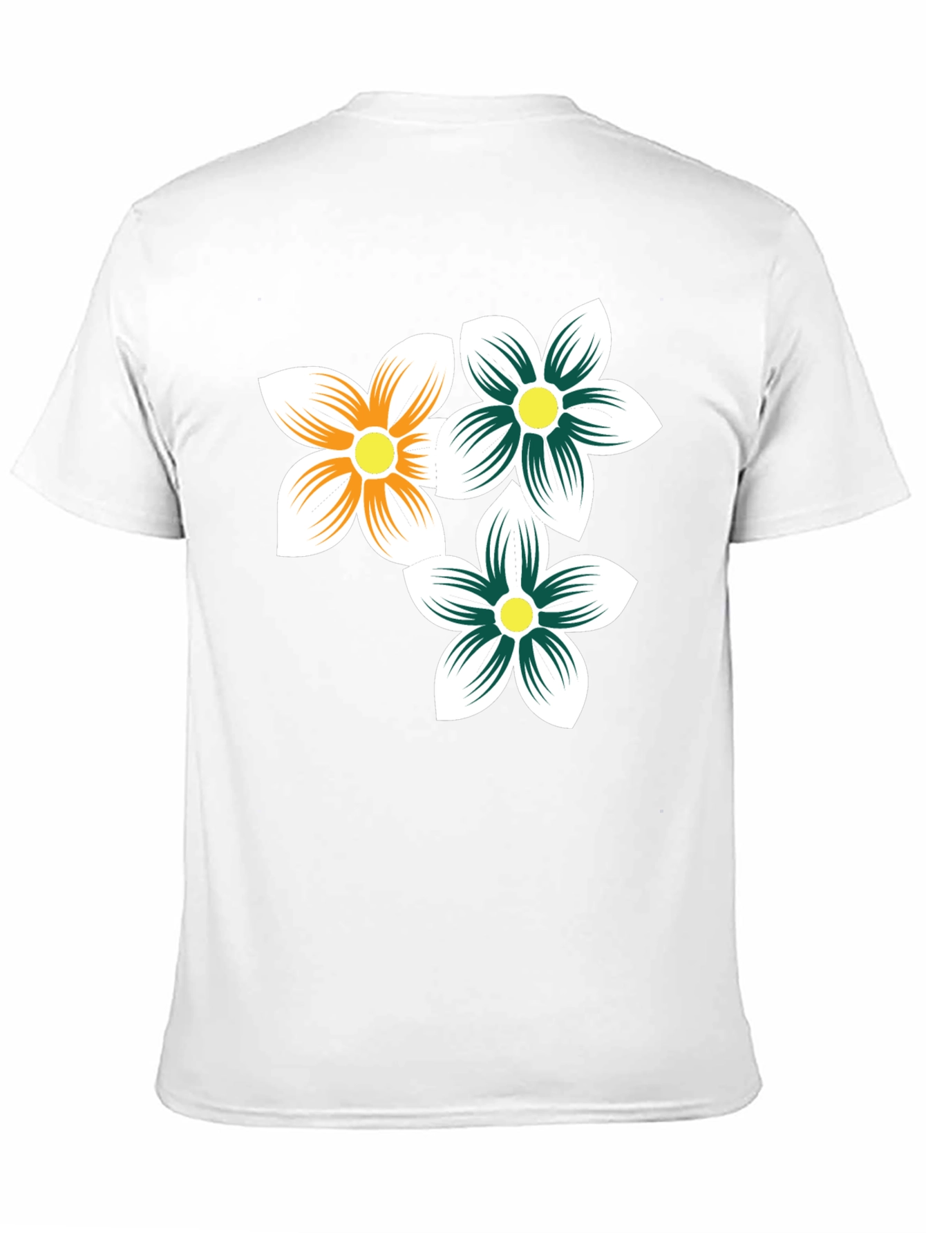 Floral Print Black T-Shirt