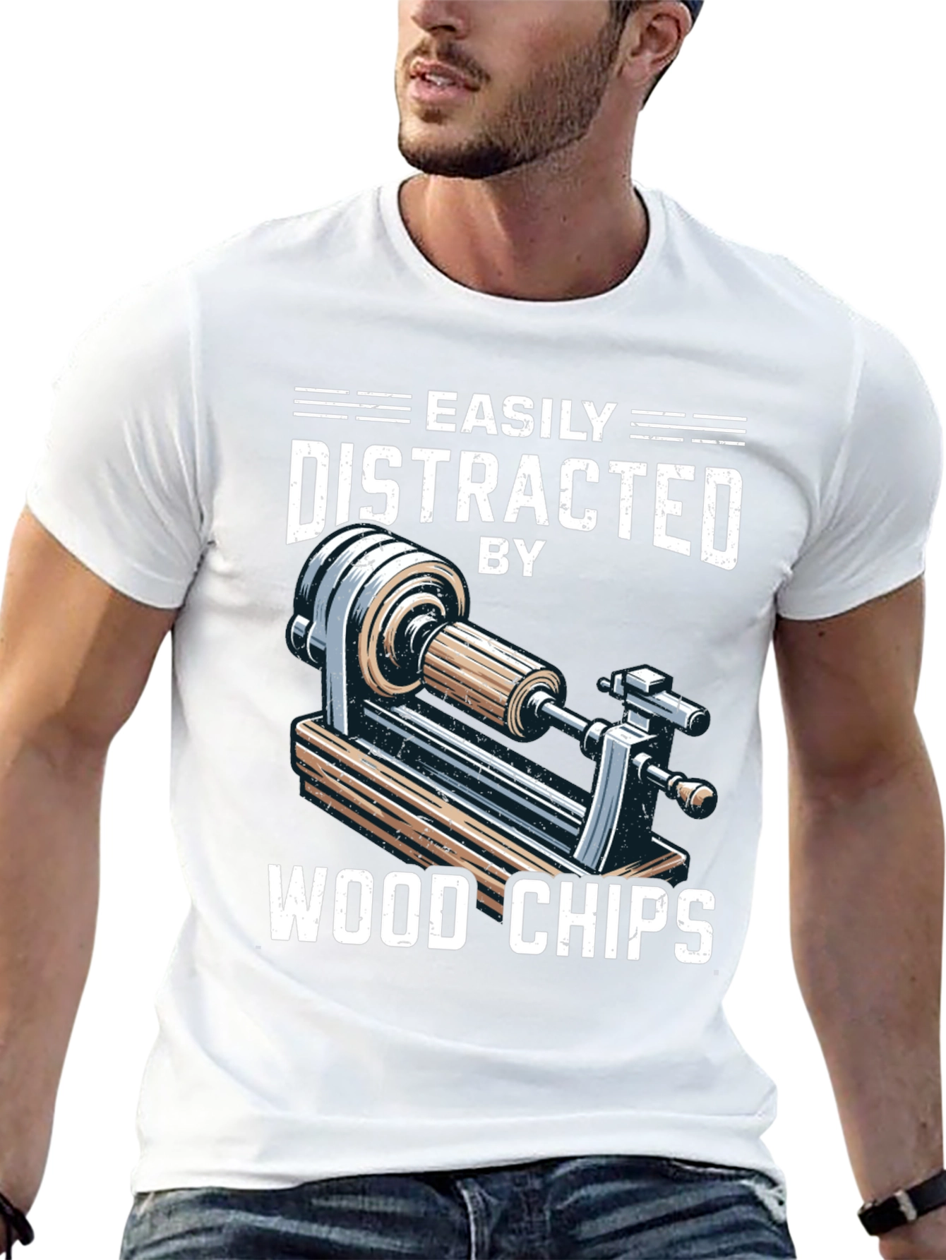 Easily Distracted By Wood Chips T-Shirt