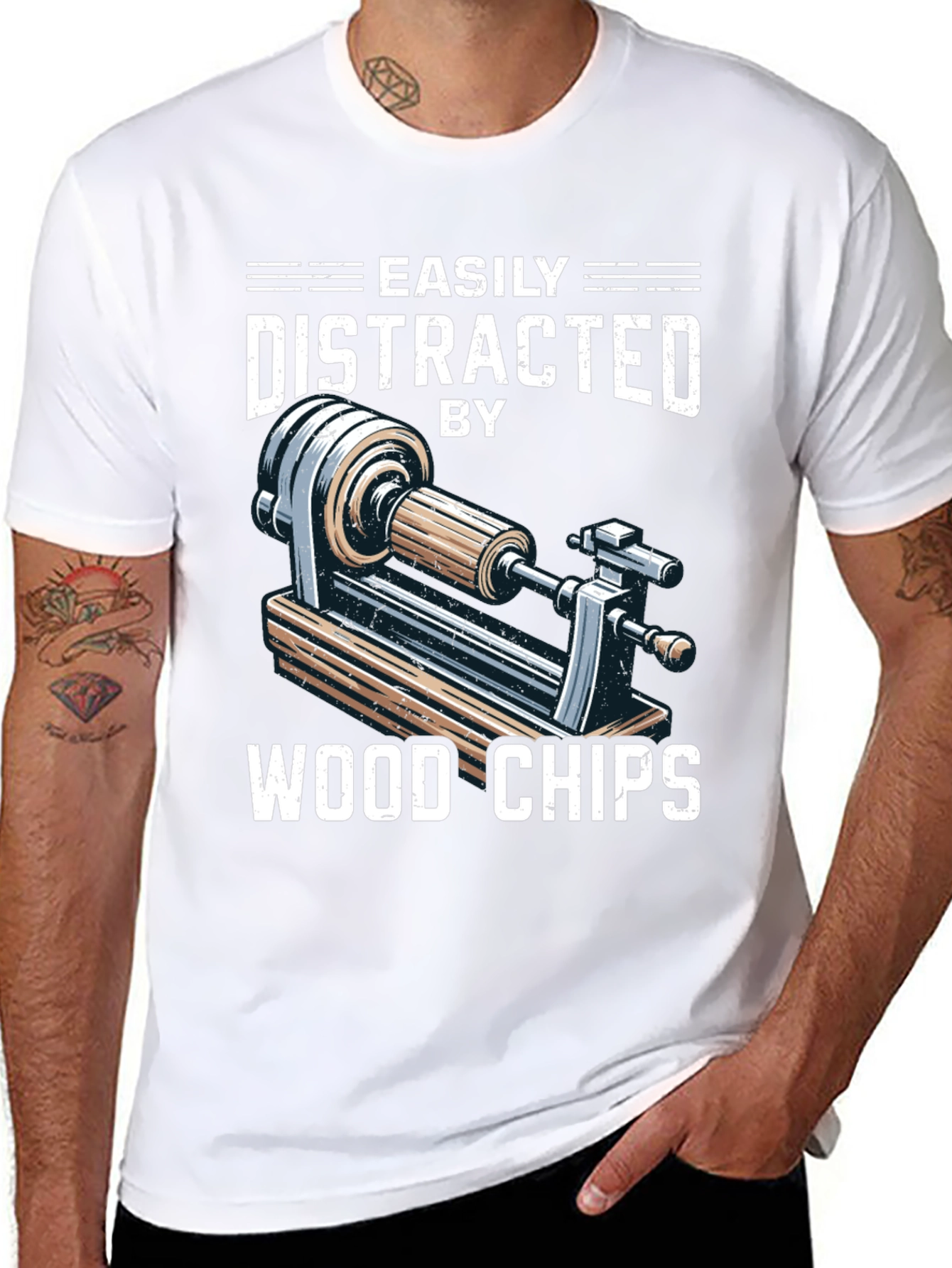 Easily Distracted By Wood Chips T-Shirt