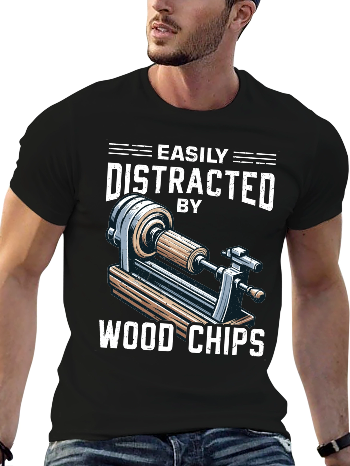 Easily Distracted By Wood Chips T-Shirt