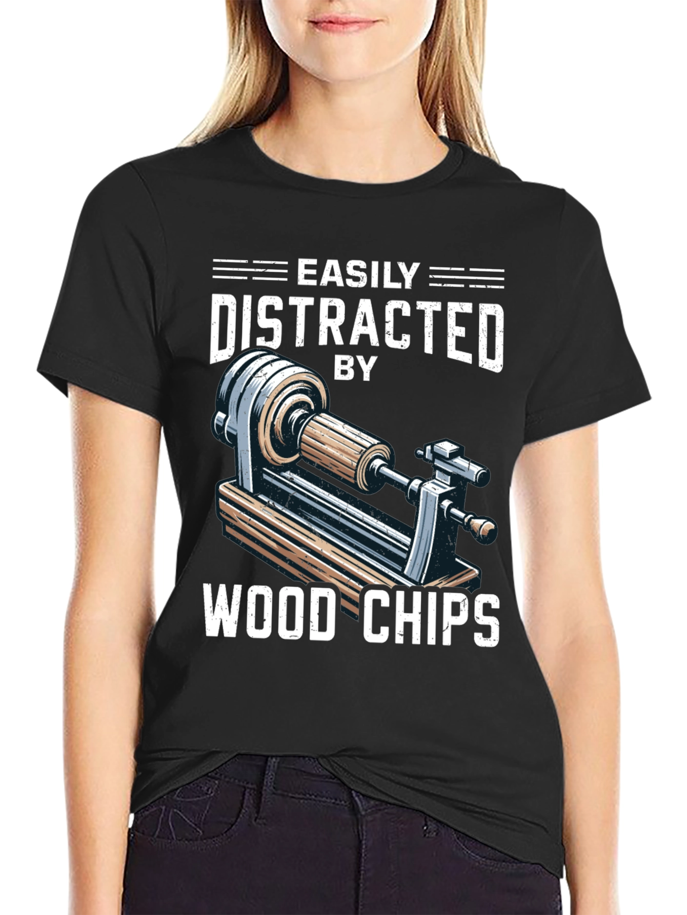 Easily Distracted By Wood Chips T-Shirt