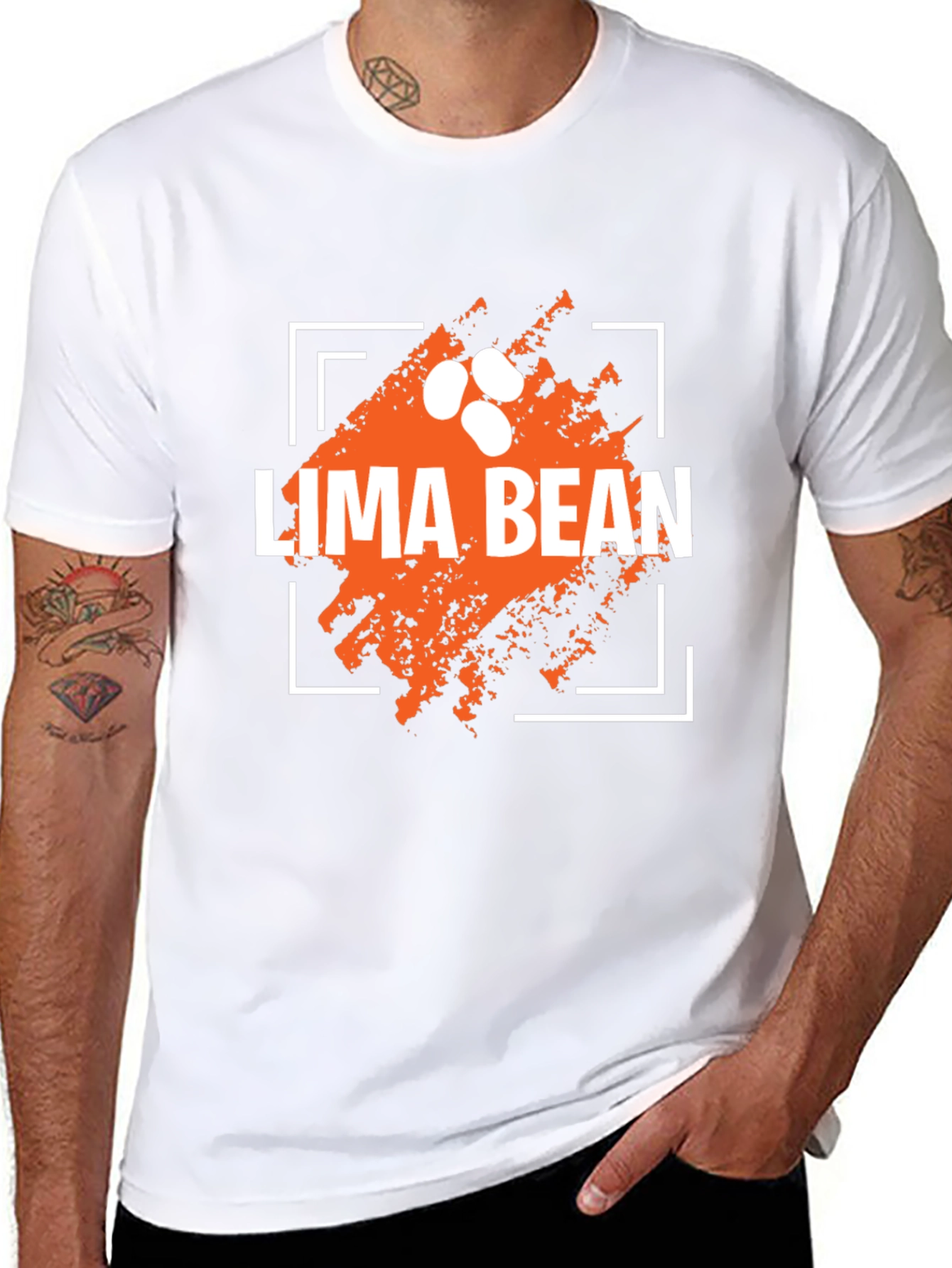 Lima Bean T-Shirt - Fun Food Graphic Tee
