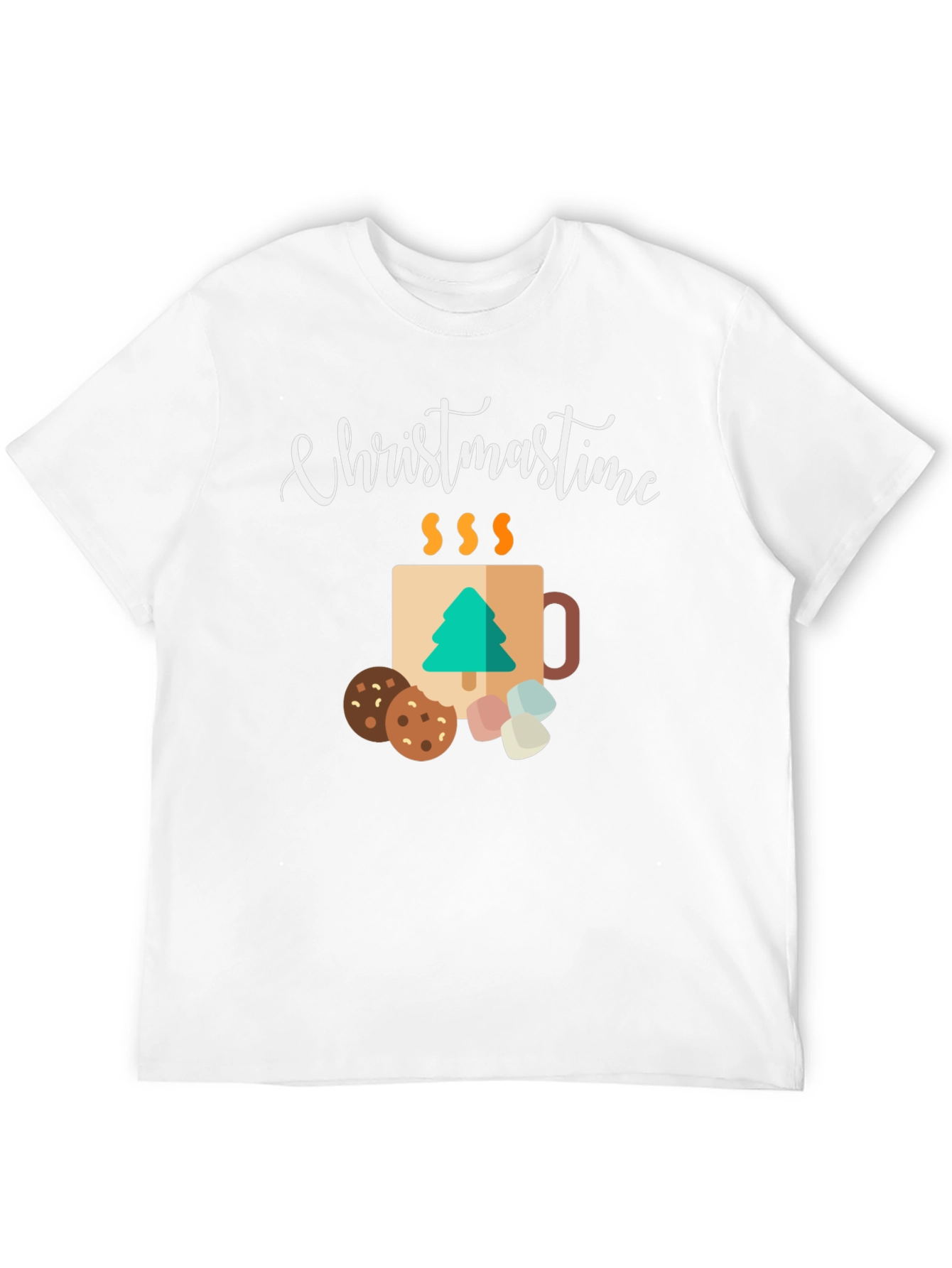 Christmastime Mug & Treats Graphic Tee - Holiday Apparel