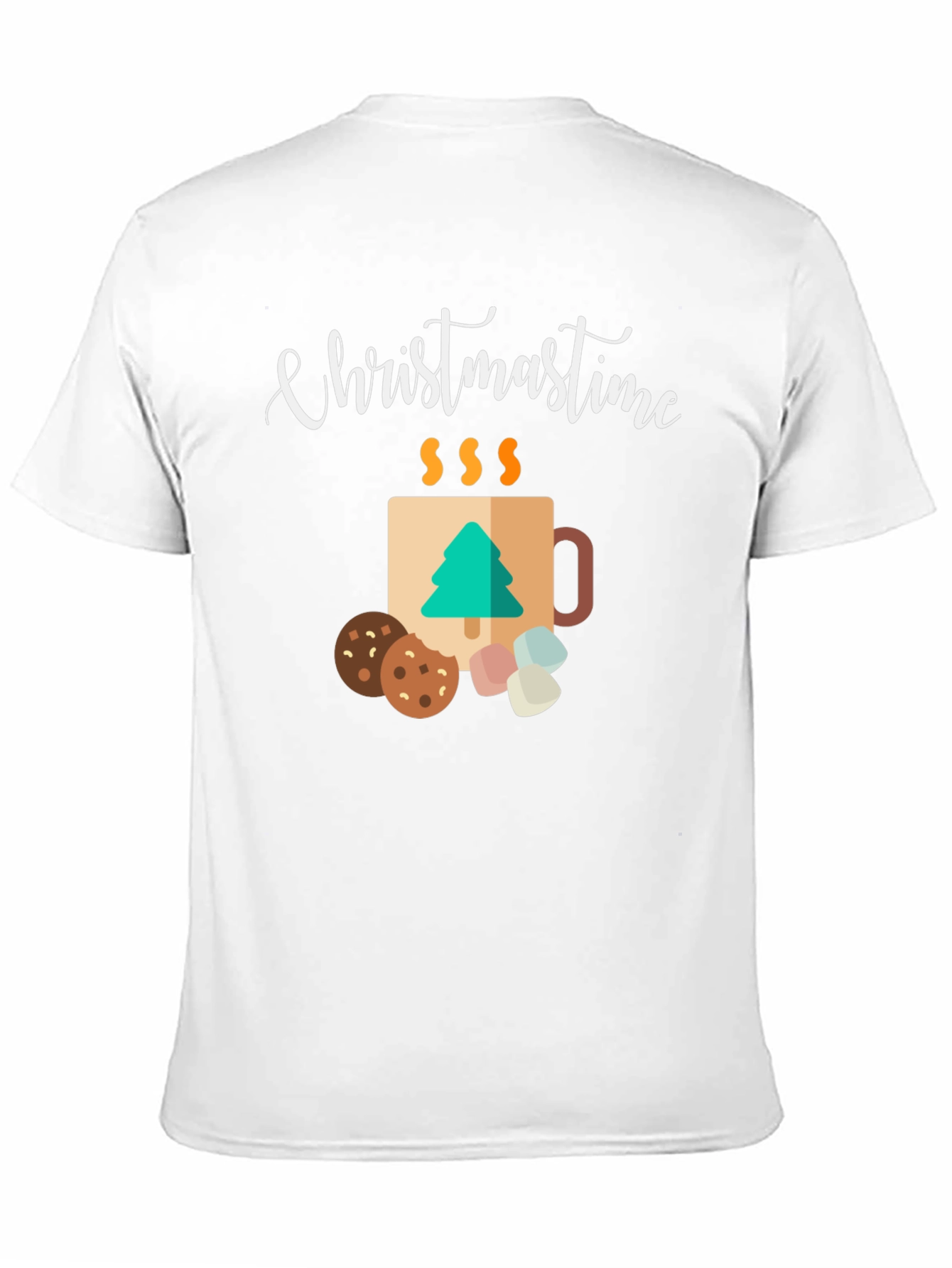 Christmastime Mug & Treats Graphic Tee - Holiday Apparel