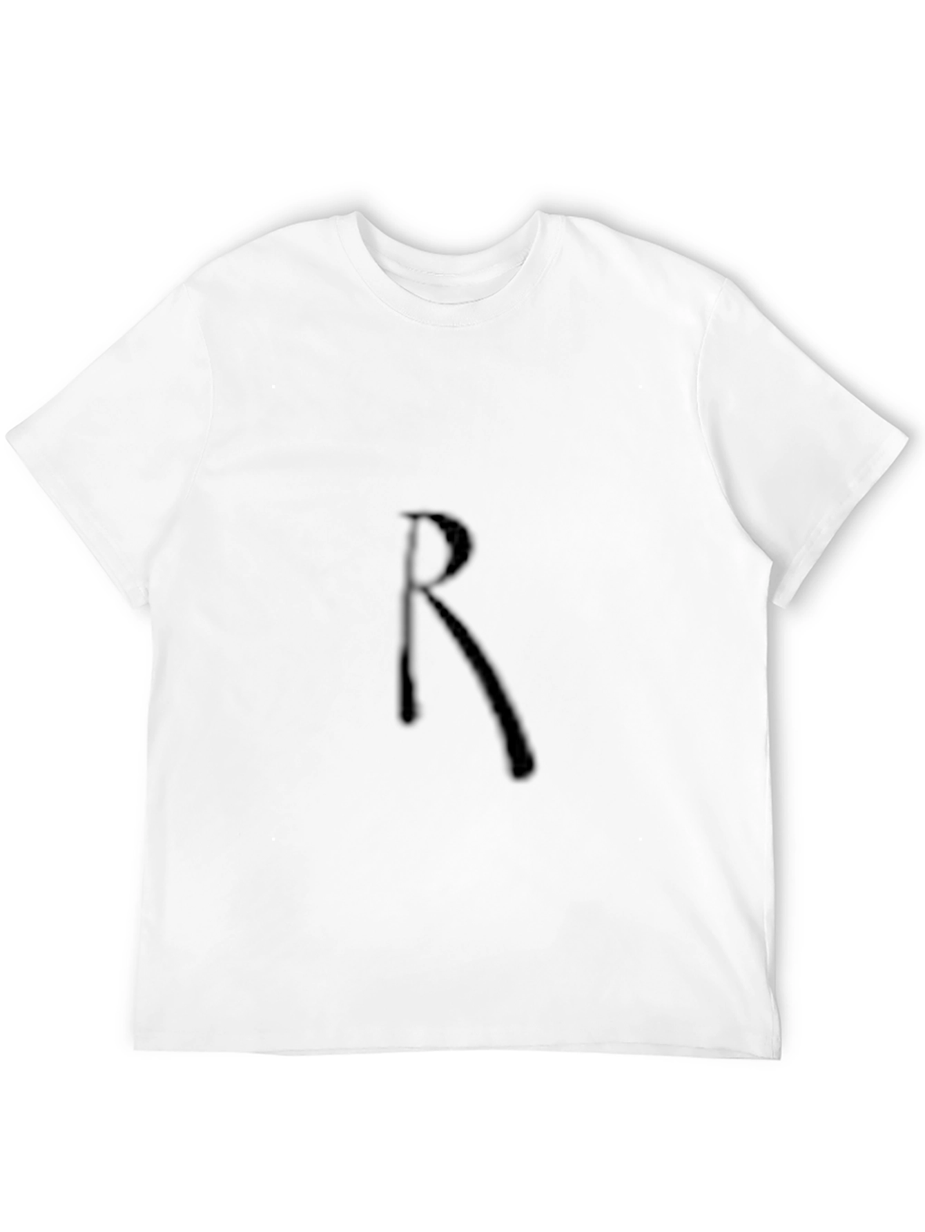 Mens Black T-Shirt with R Design