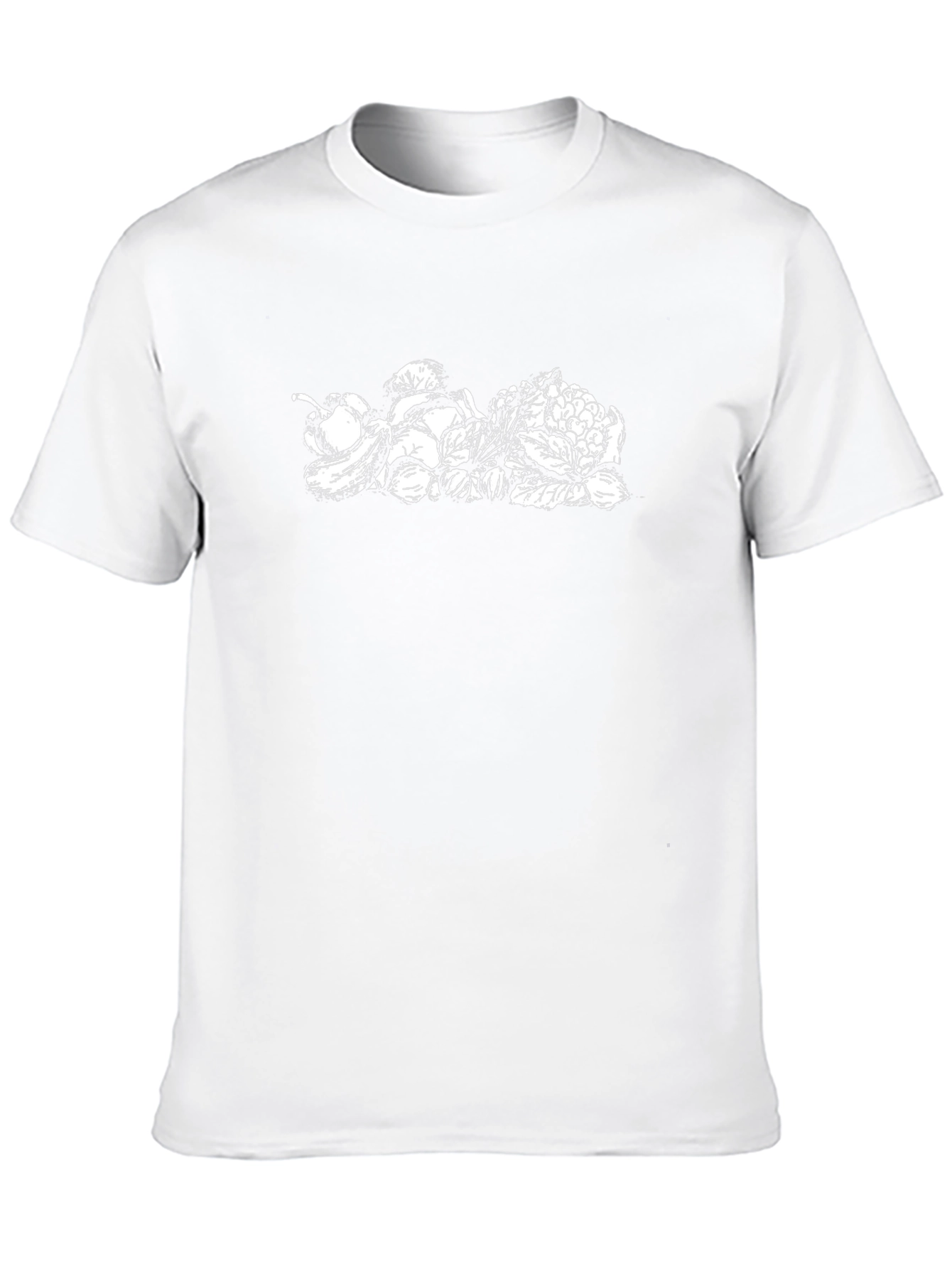 Black Graphic Tee with Floral Design