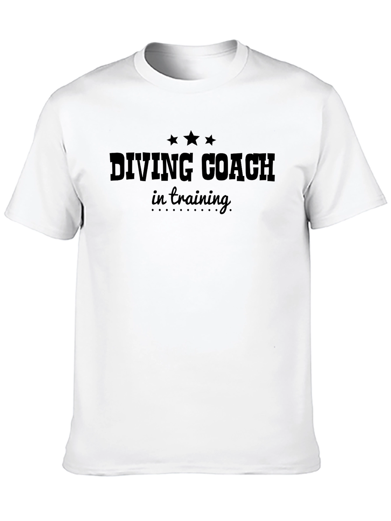 Diving Coach in Training Black T-Shirt