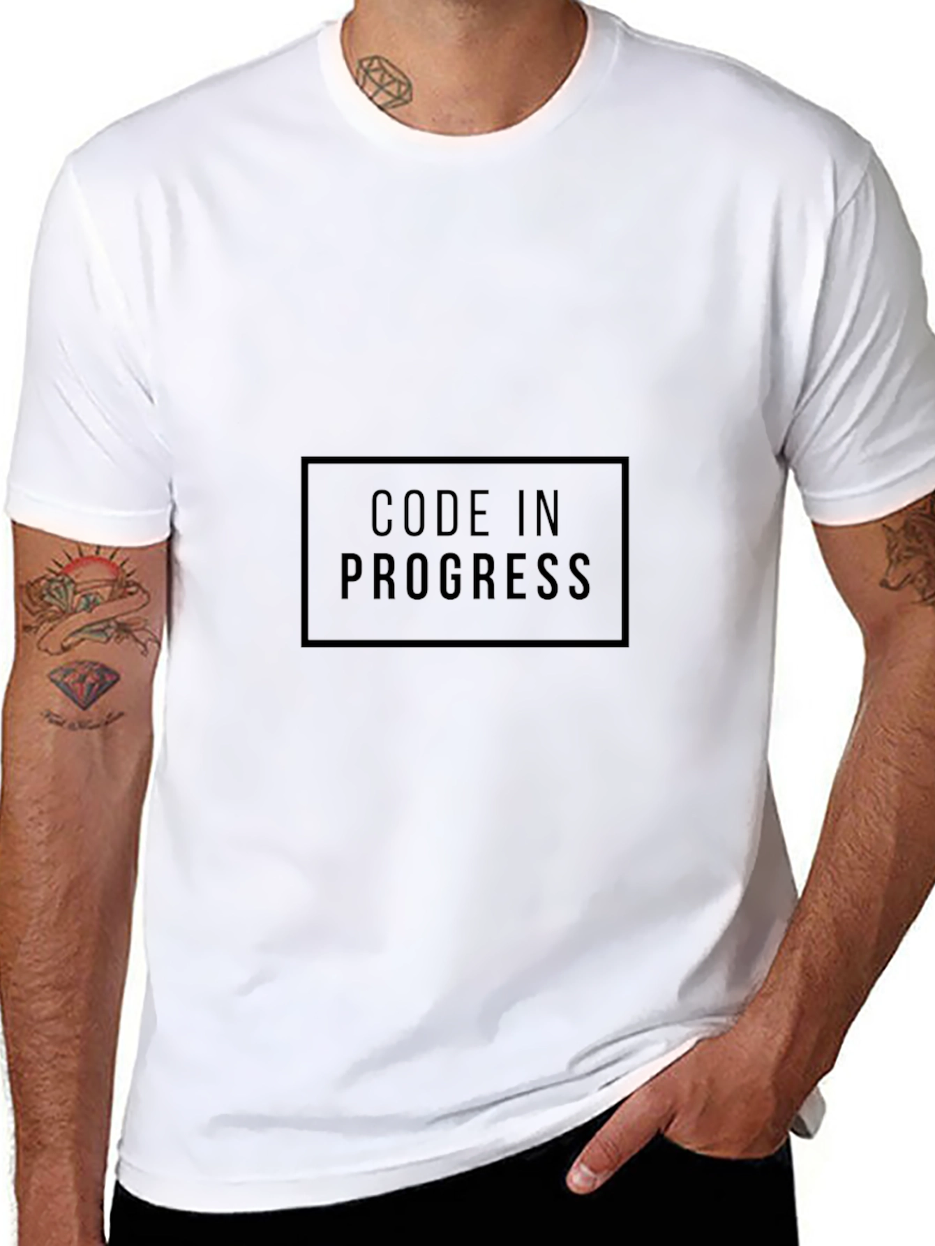 Code In Progress Black T-Shirt