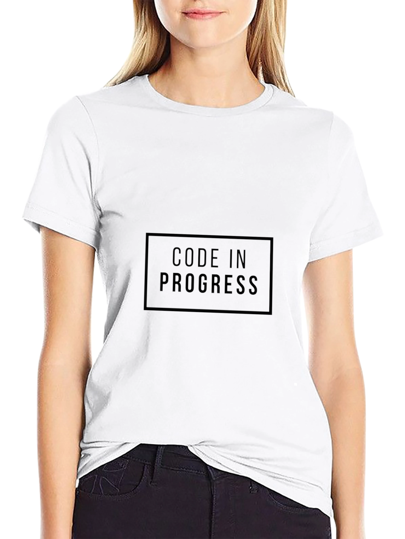 Code In Progress Black T-Shirt
