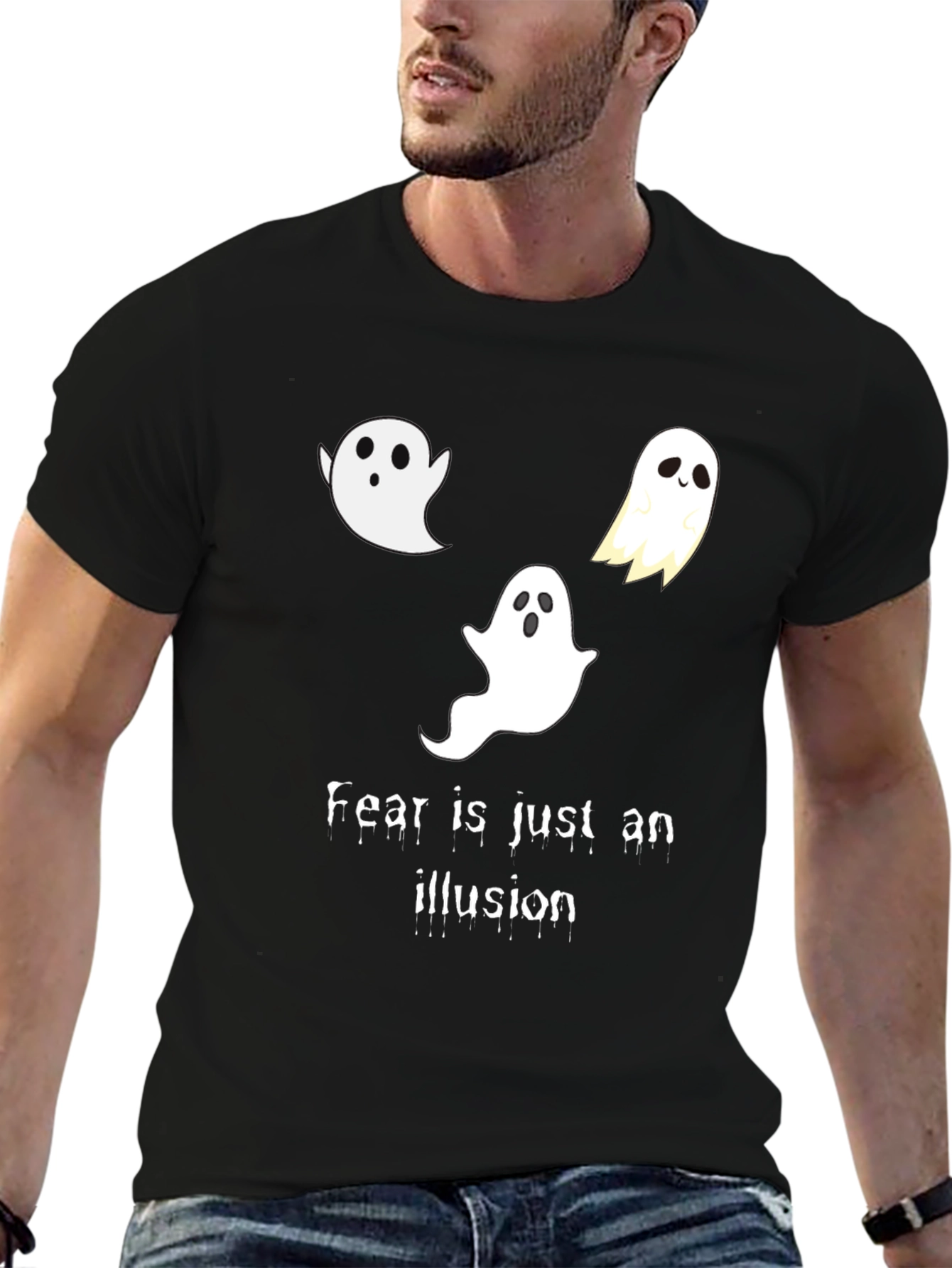 Ghost Illusion T-Shirt - Spooky Halloween Tee