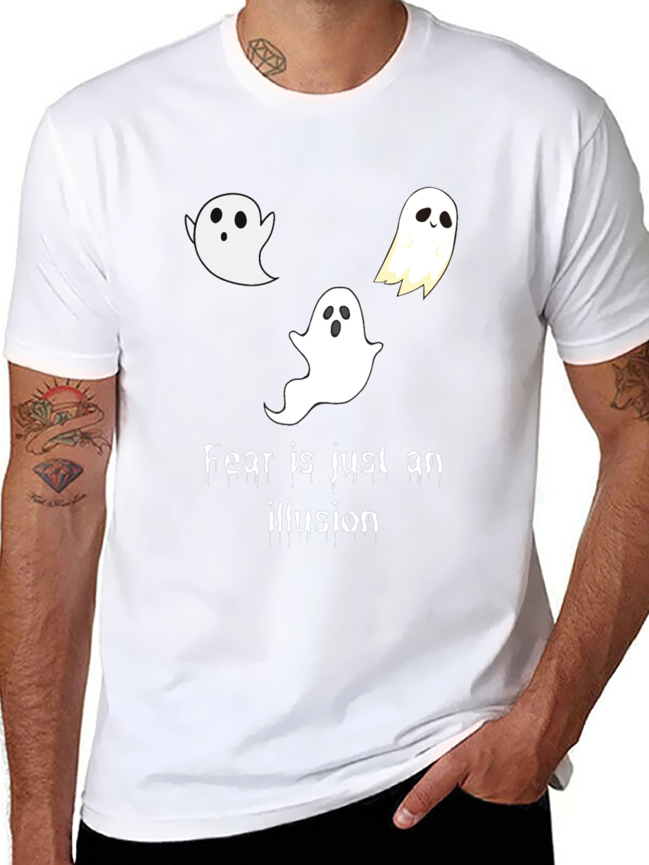 Ghost Illusion T-Shirt - Spooky Halloween Tee