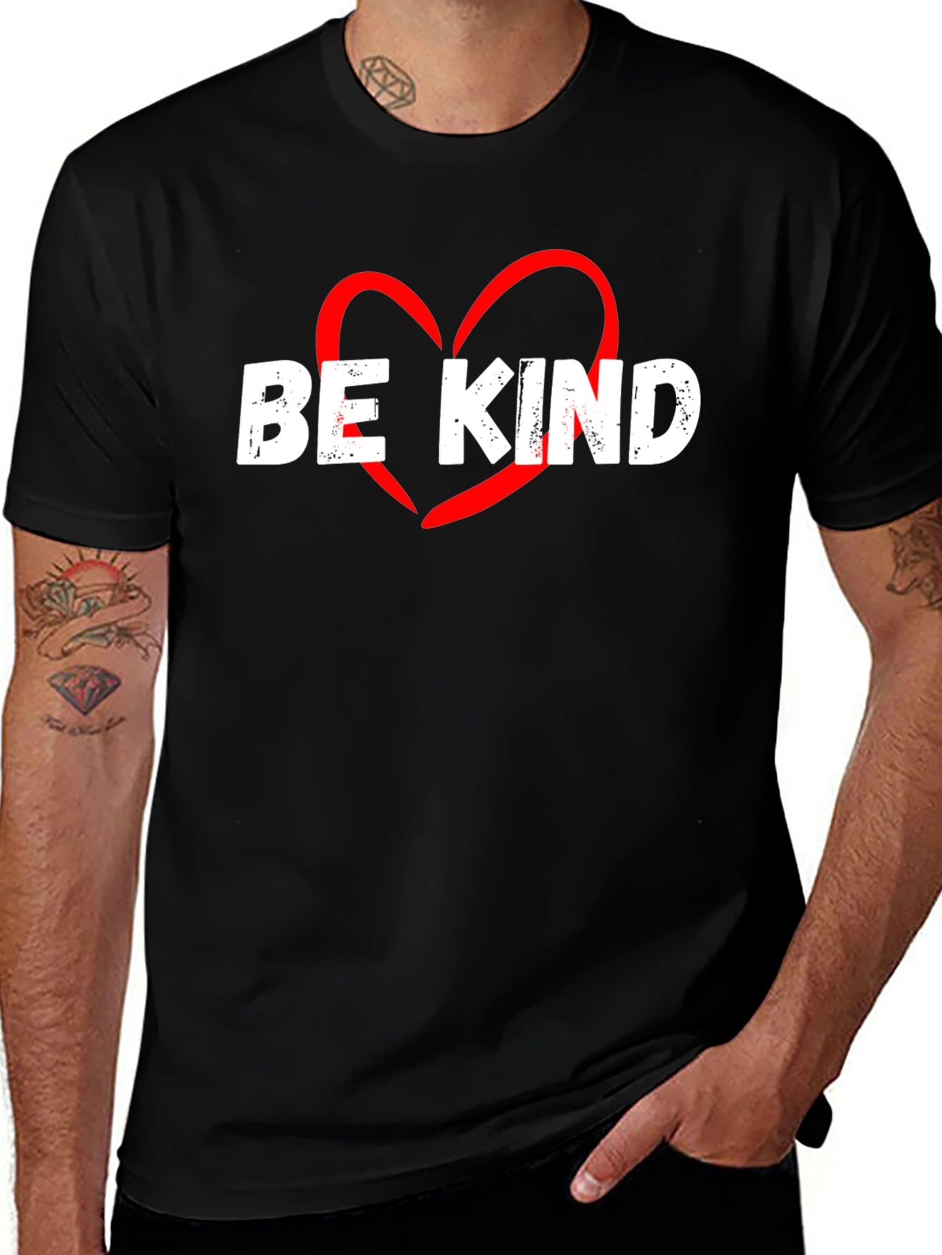Be Kind Heart Graphic T-Shirt