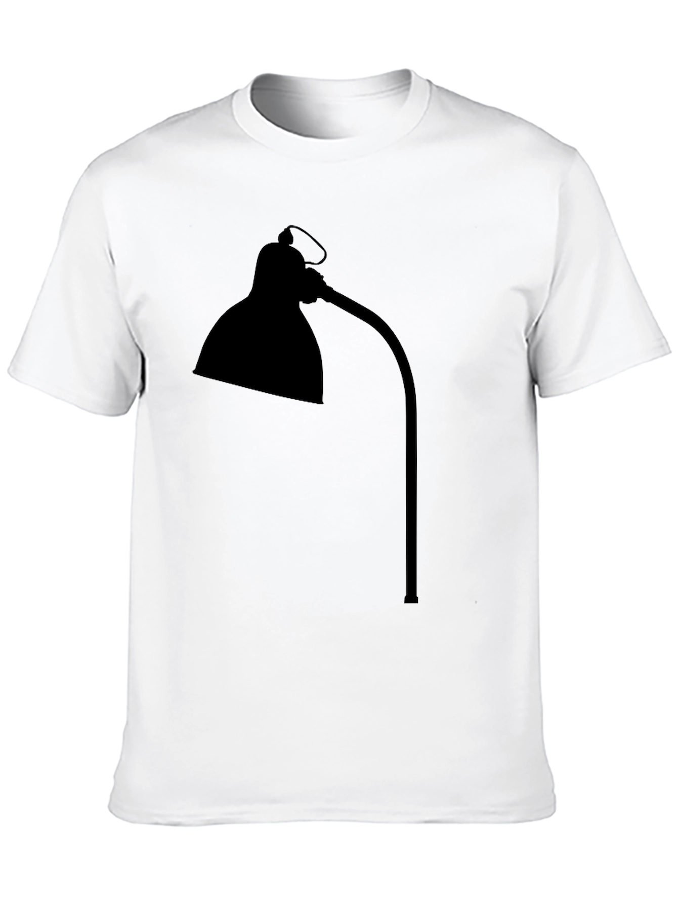 Modern Desk Lamp Tee - Black Graphic T-Shirt