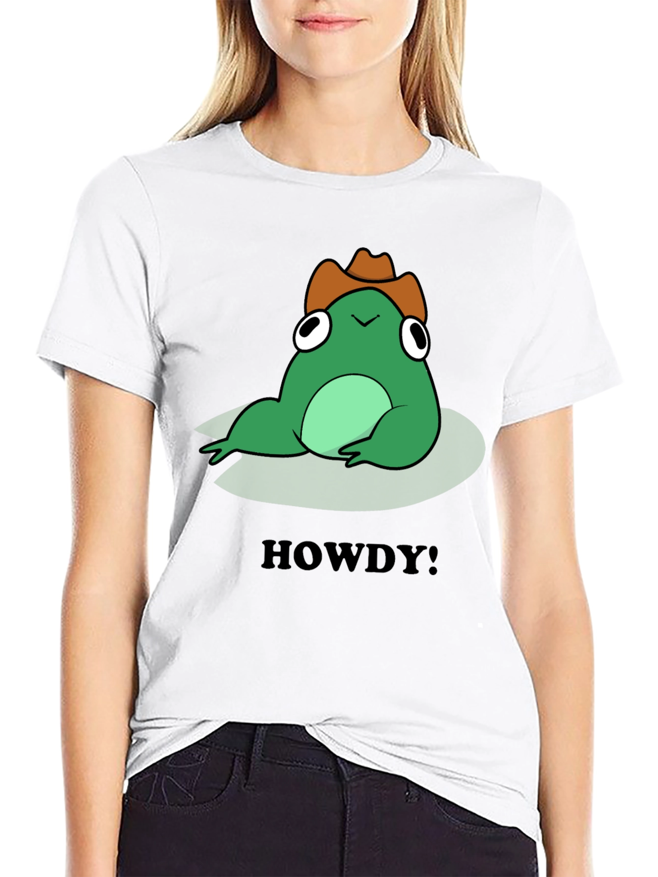 Frog Howdy Cowboy T-Shirt - Western Style Tee