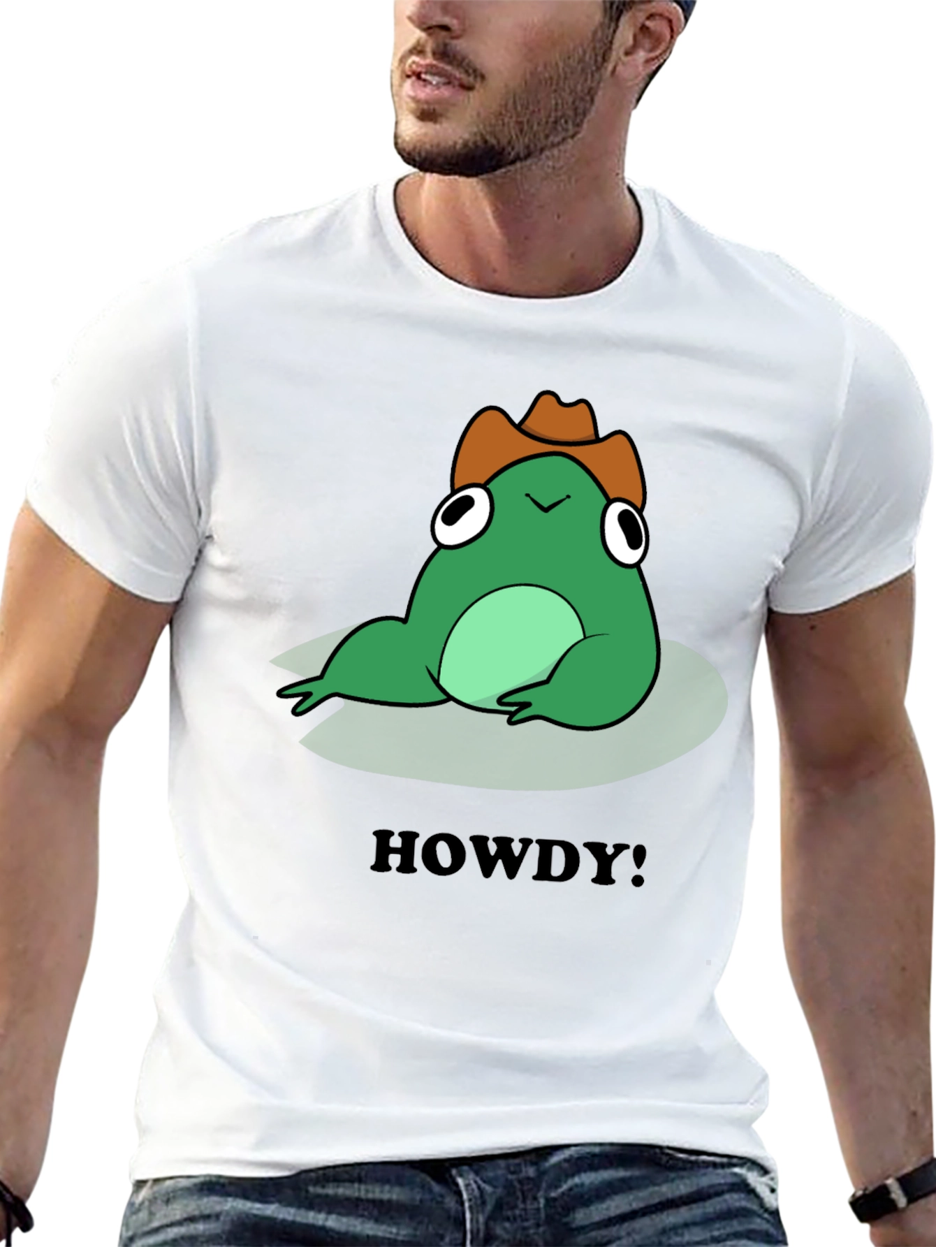 Frog Howdy Cowboy T-Shirt - Western Style Tee