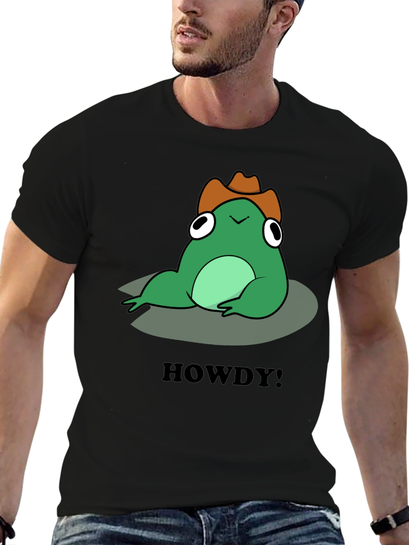 Frog Howdy Cowboy T-Shirt - Western Style Tee