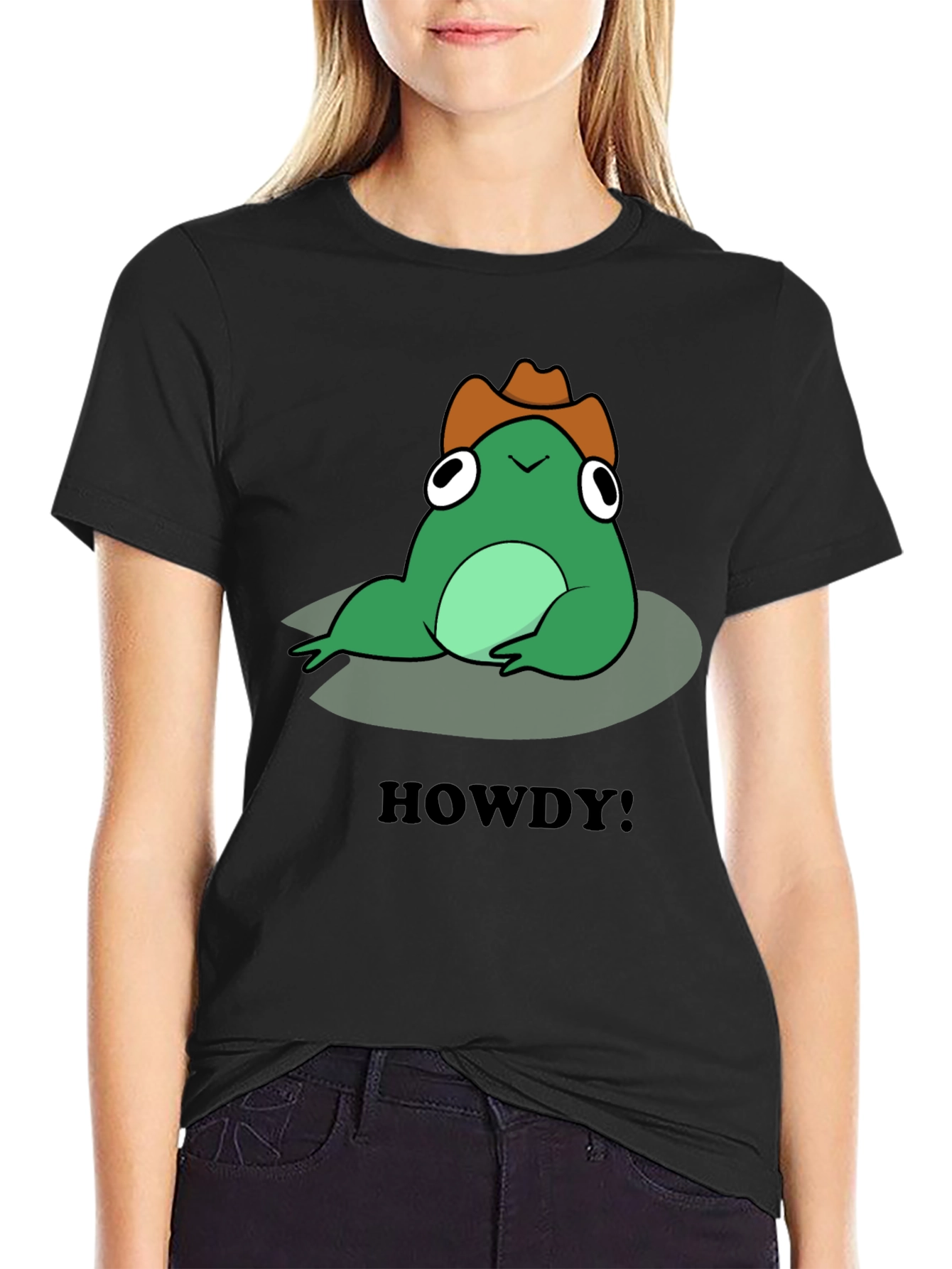 Frog Howdy Cowboy T-Shirt - Western Style Tee