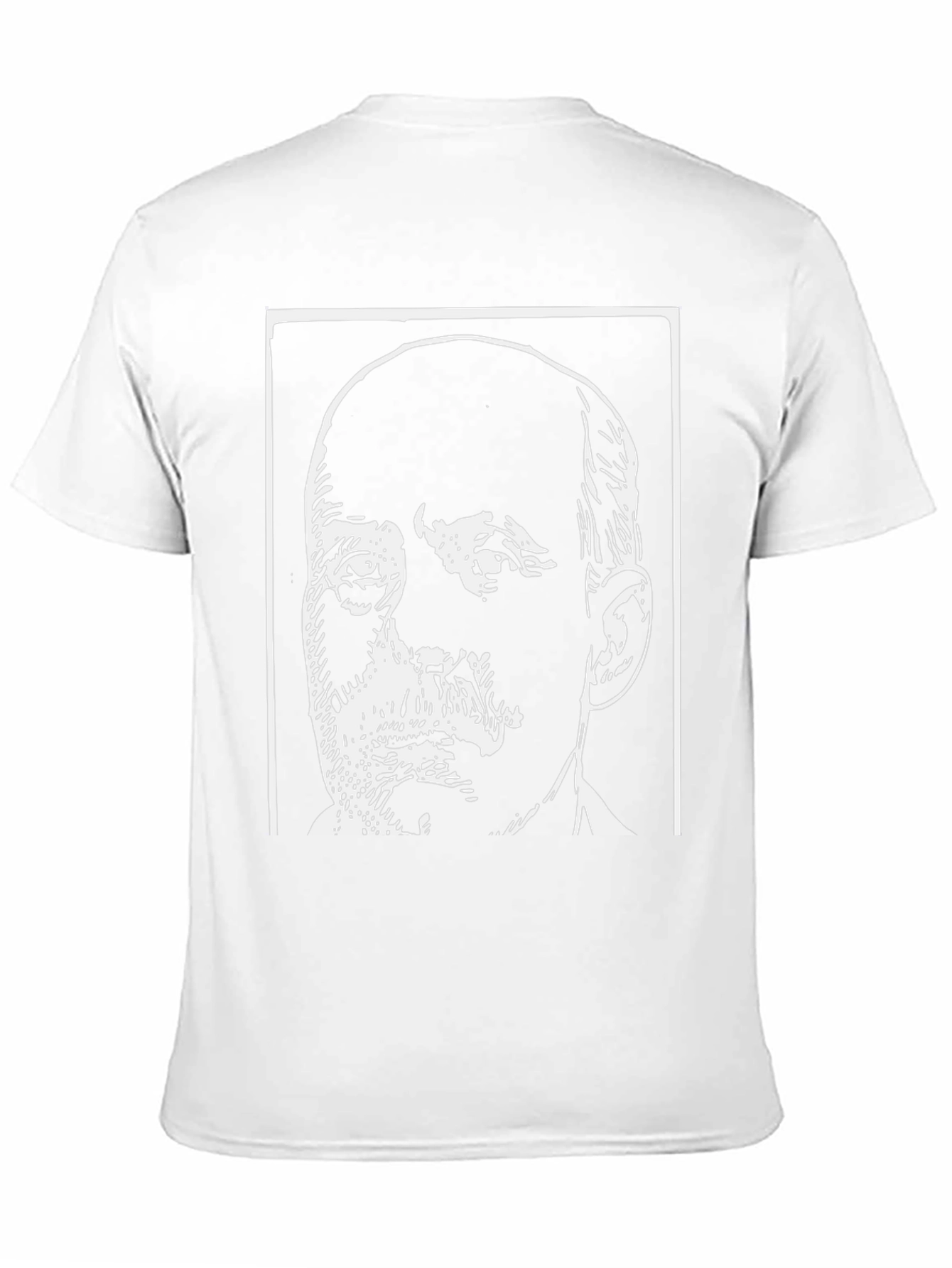 Black T-Shirt with Bold Face Graphic