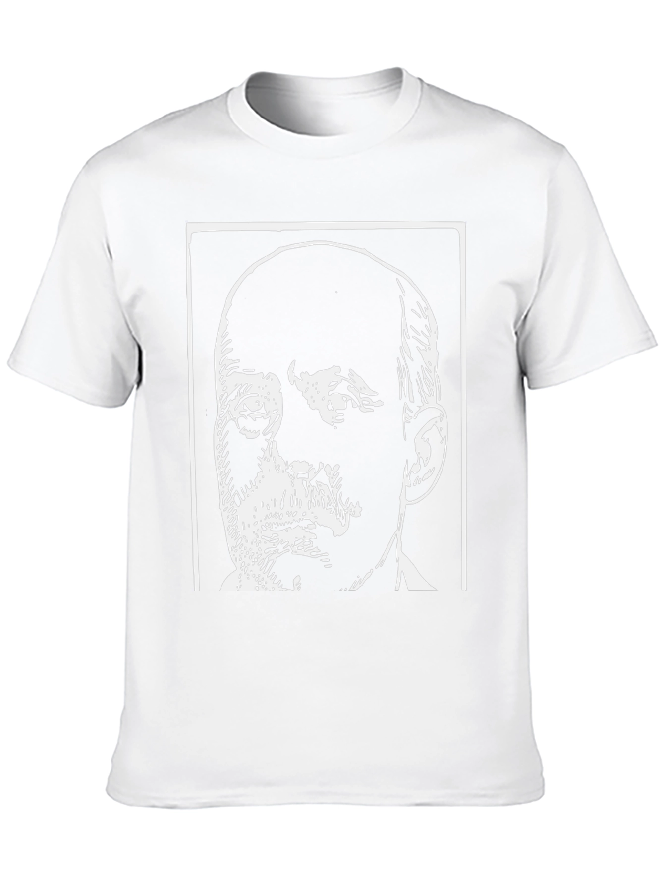 Black T-Shirt with Bold Face Graphic
