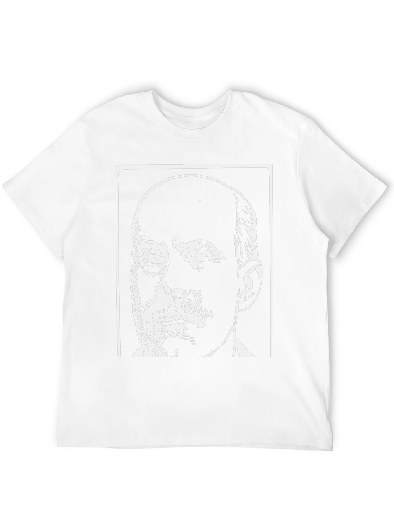Black T-Shirt with Bold Face Graphic