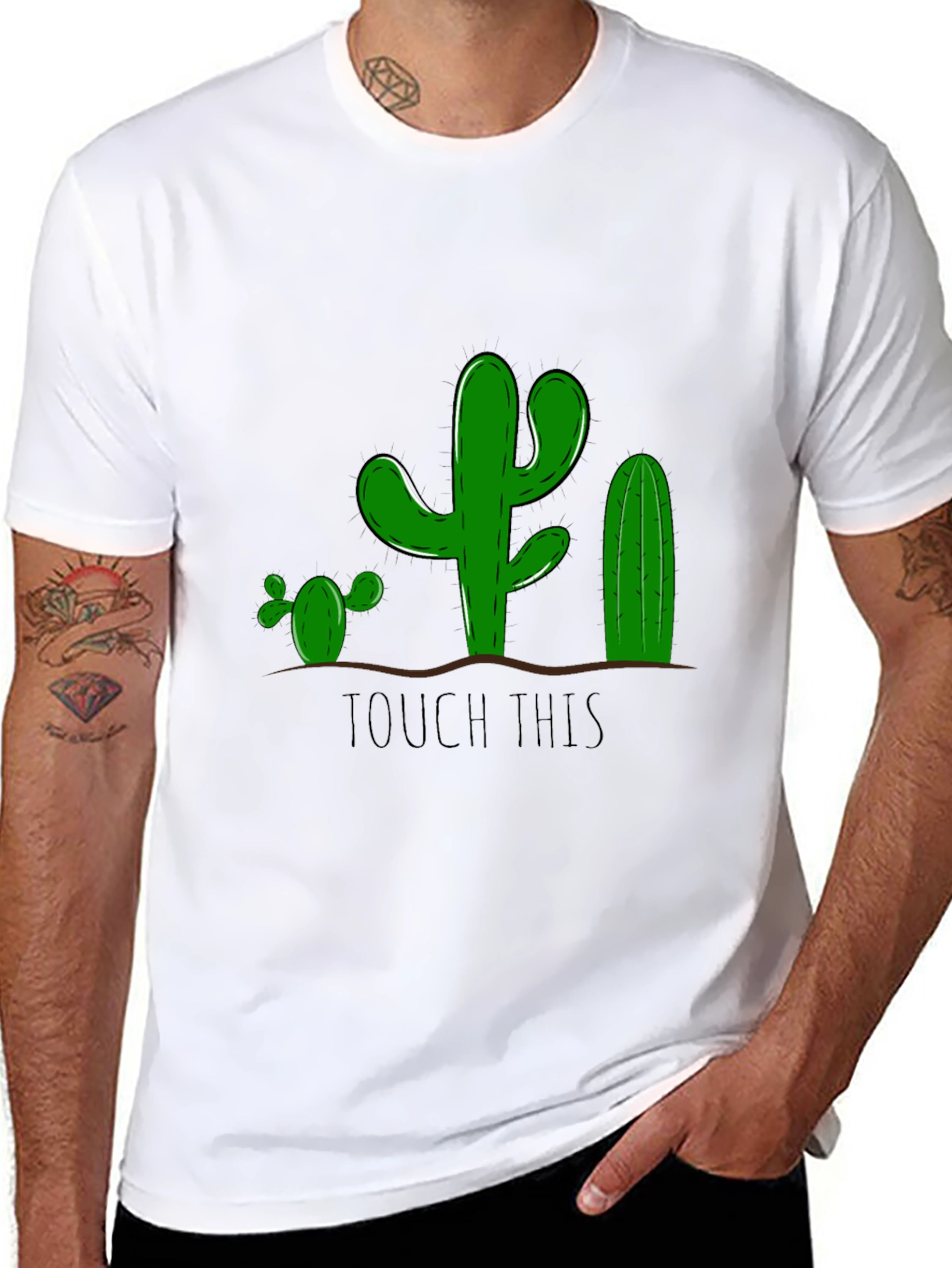 Cactus Graphic Tee - Funny Touch This Design