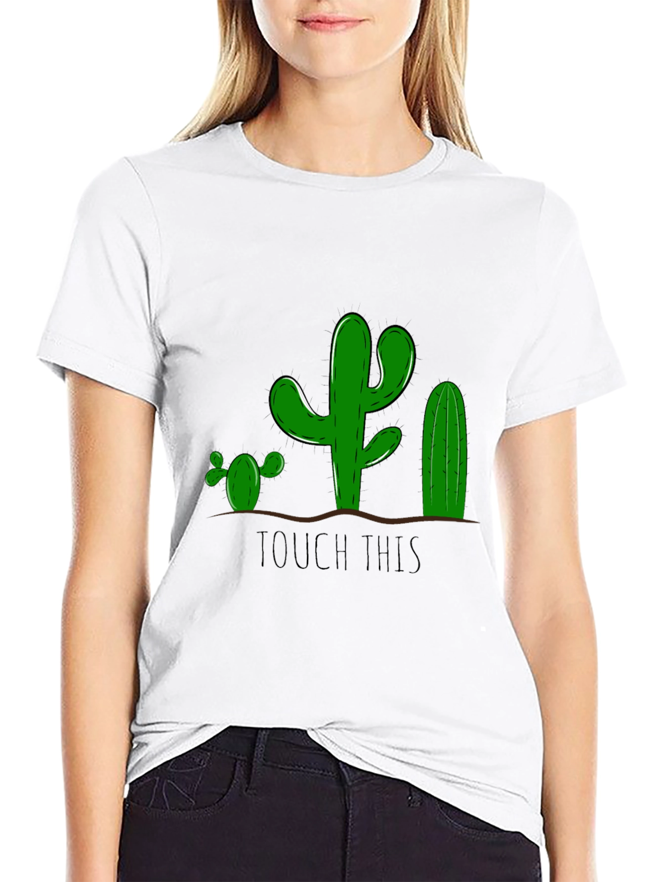 Cactus Graphic Tee - Funny Touch This Design