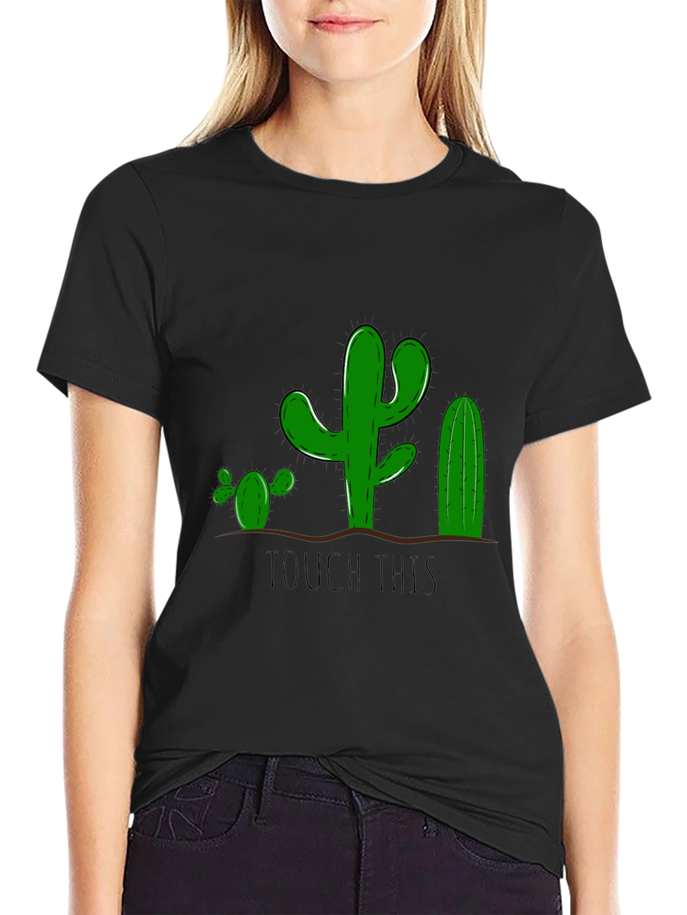 Cactus Graphic Tee - Funny Touch This Design