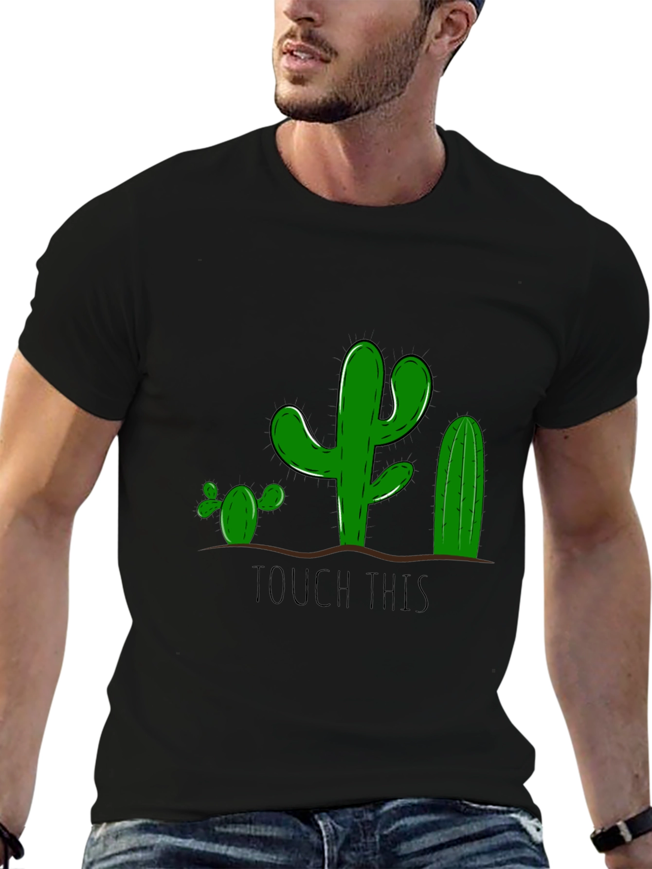 Cactus Graphic Tee - Funny Touch This Design