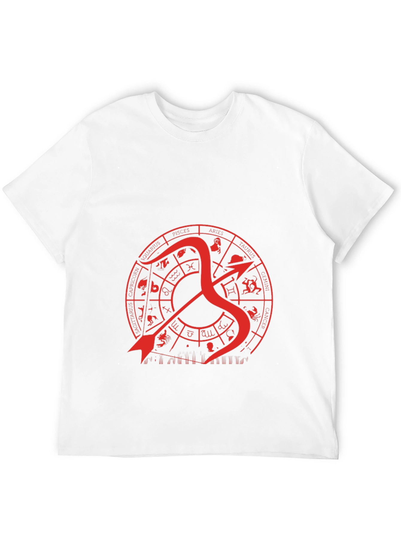 Sagittarius Zodiac Graphic T-Shirt - Black