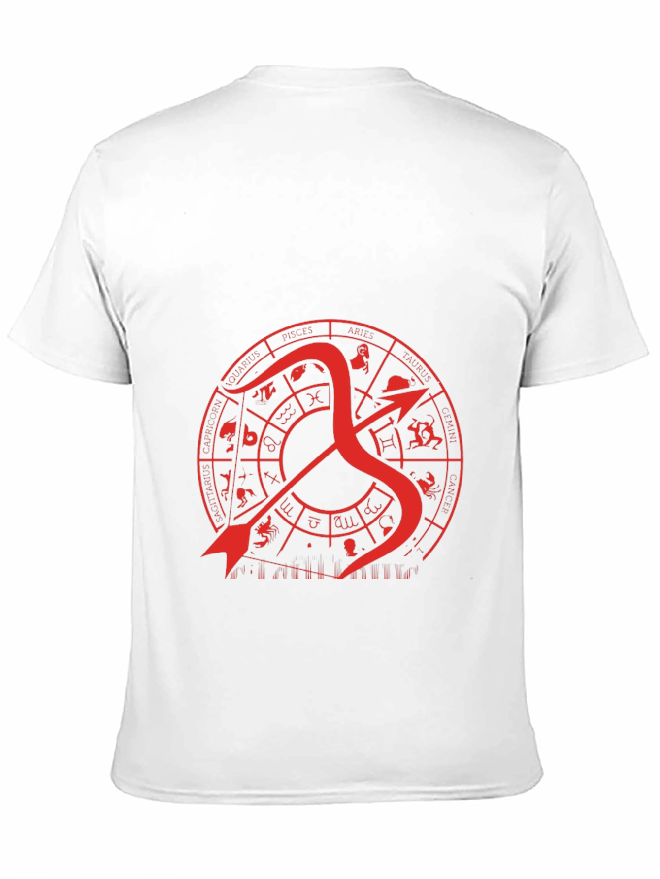 Sagittarius Zodiac Graphic T-Shirt - Black