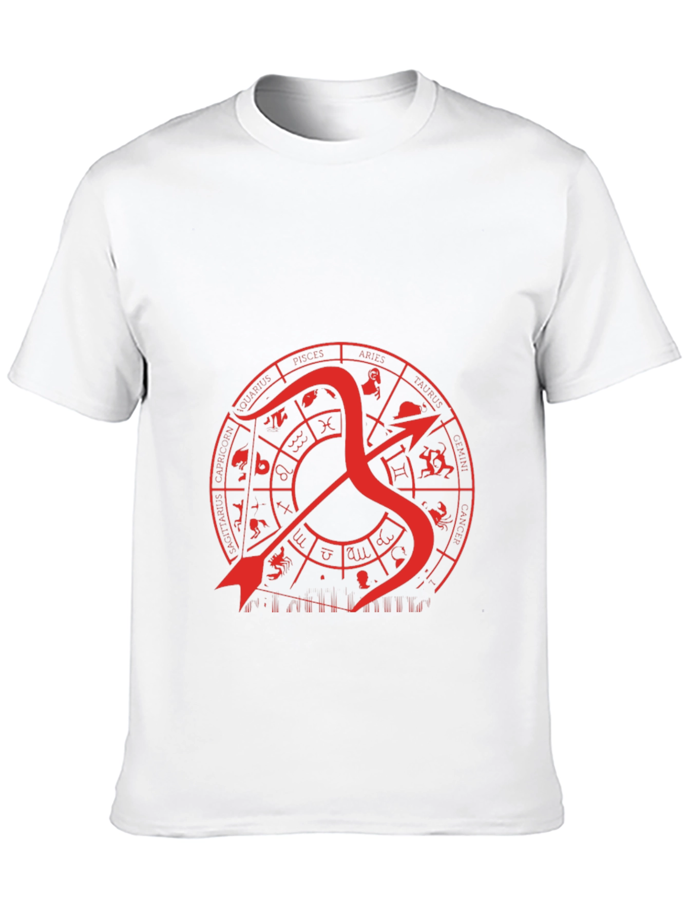 Sagittarius Zodiac Graphic T-Shirt - Black