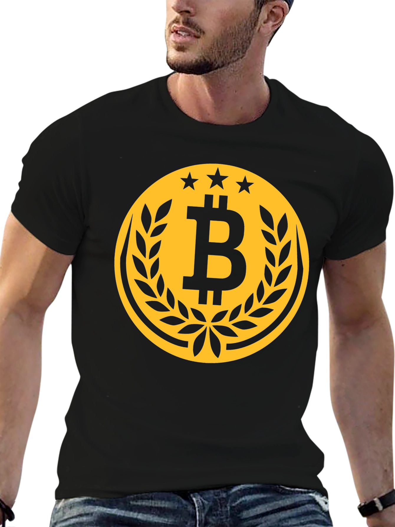 Bitcoin Logo Graphic Tee - Crypto Currency Shirt
