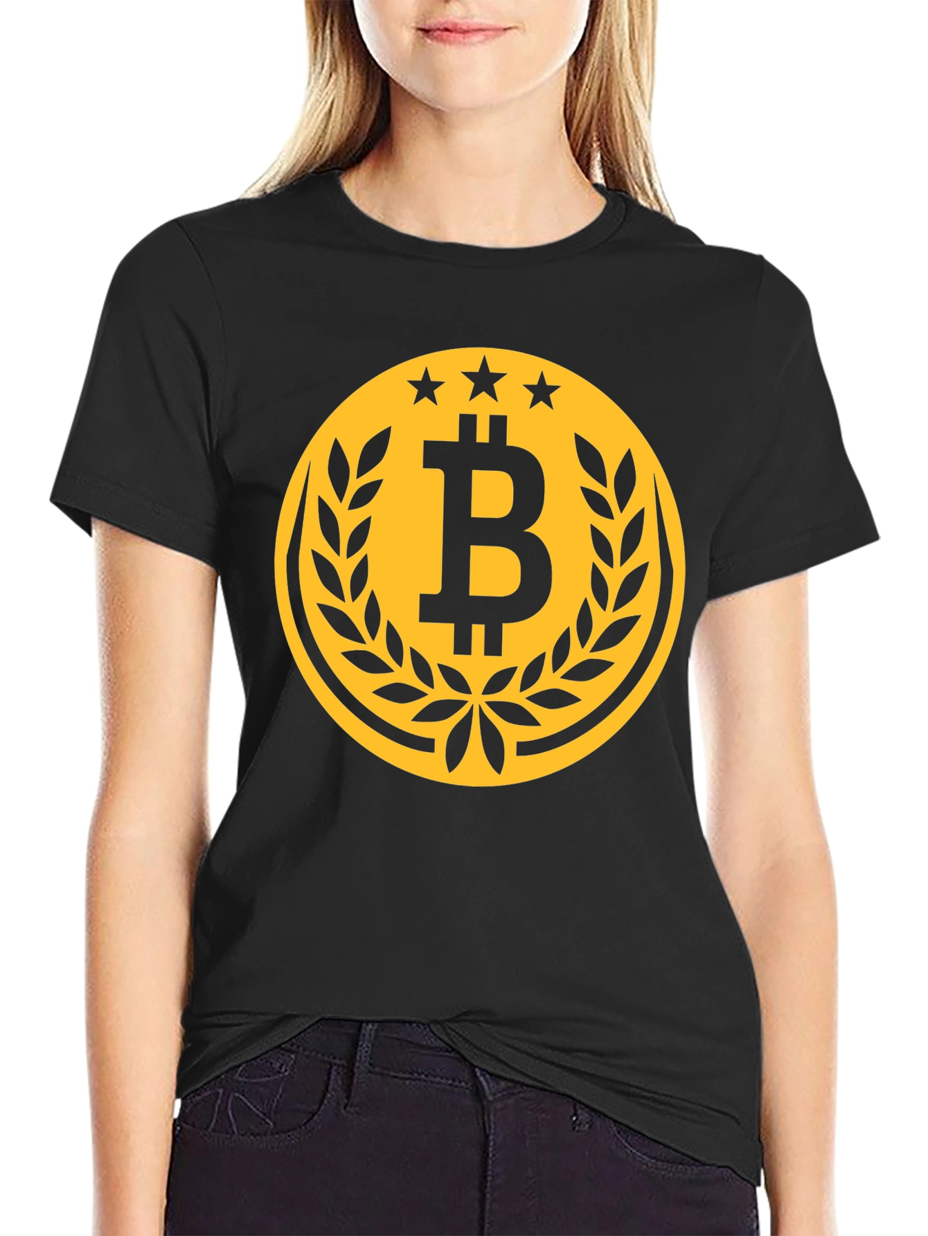 Bitcoin Logo Graphic Tee - Crypto Currency Shirt