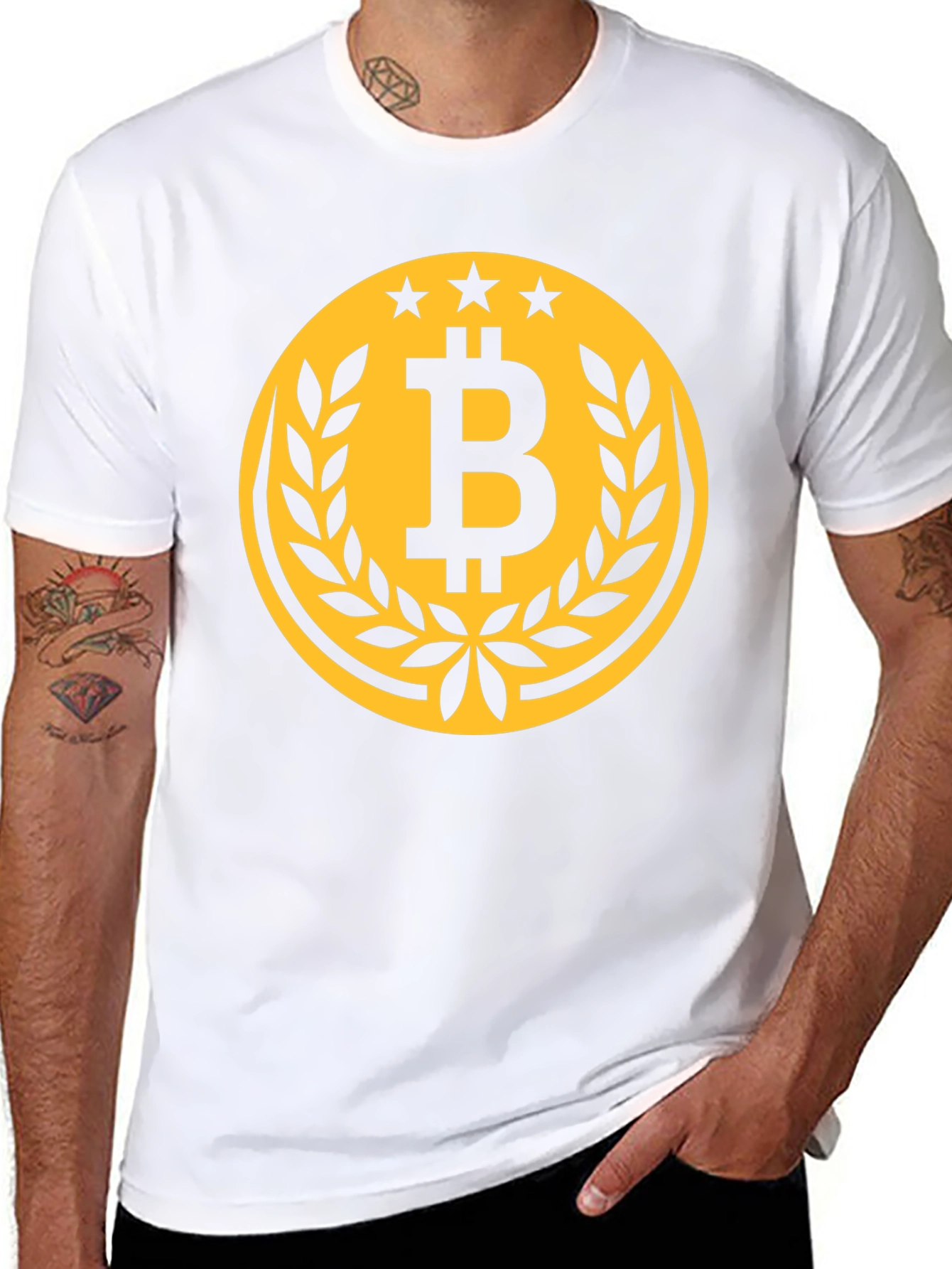 Bitcoin Logo Graphic Tee - Crypto Currency Shirt
