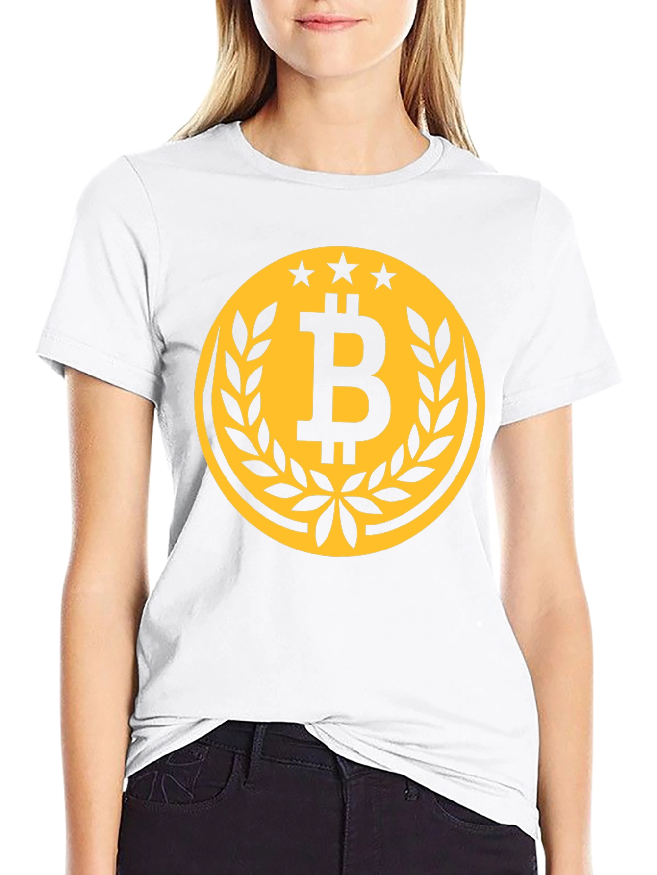Bitcoin Logo Graphic Tee - Crypto Currency Shirt