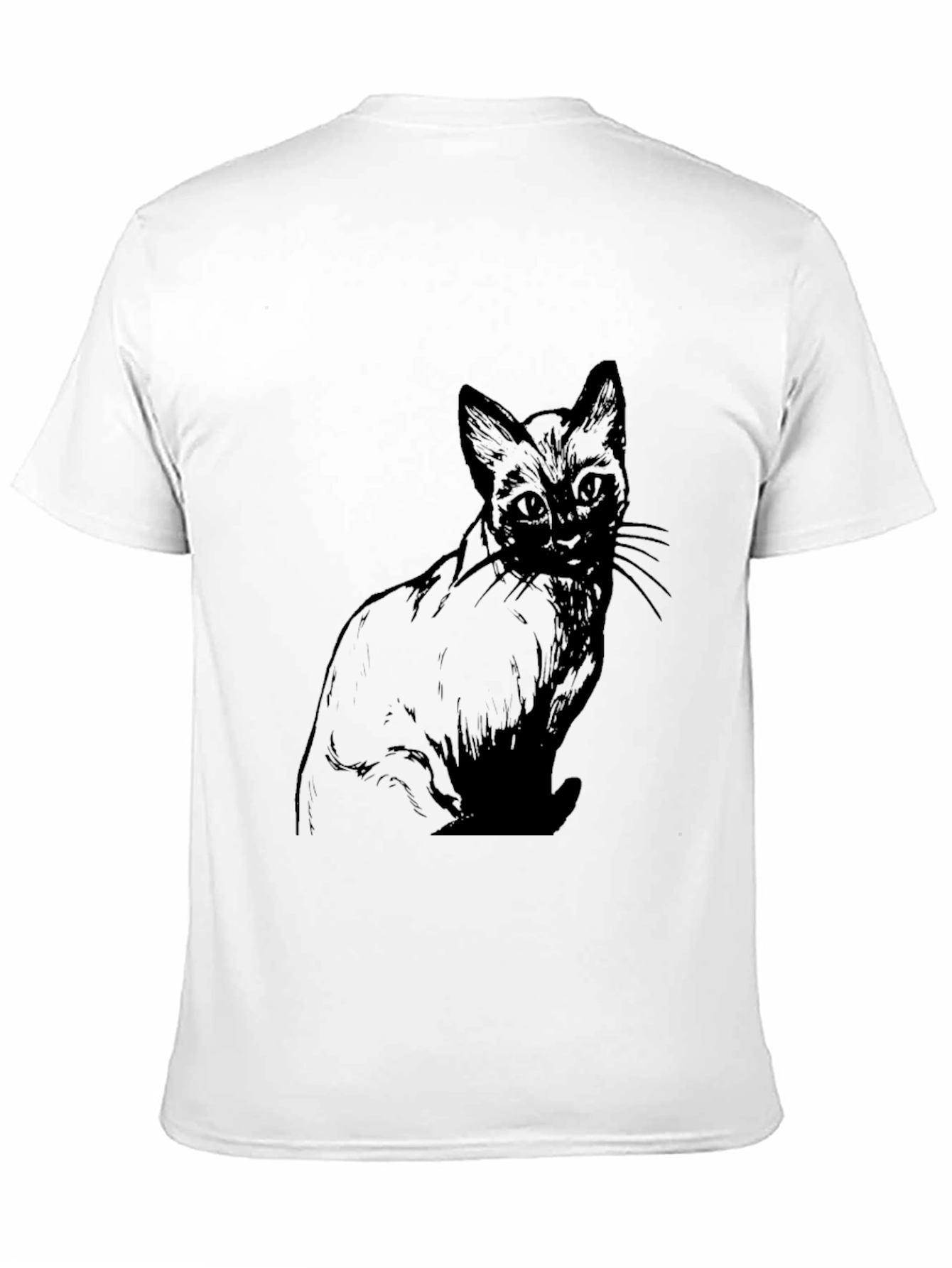 Black Cat Graphic Tee - Mens Fashion