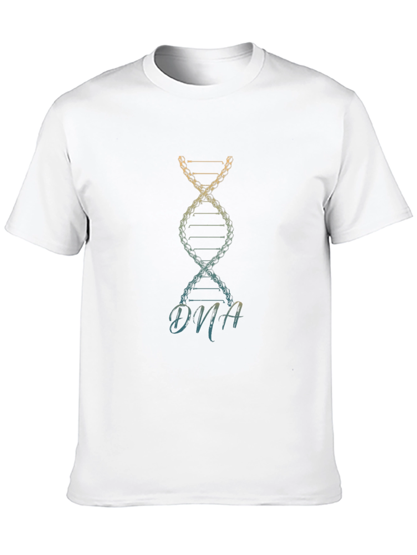 DNA Chain Graphic Black T-Shirt