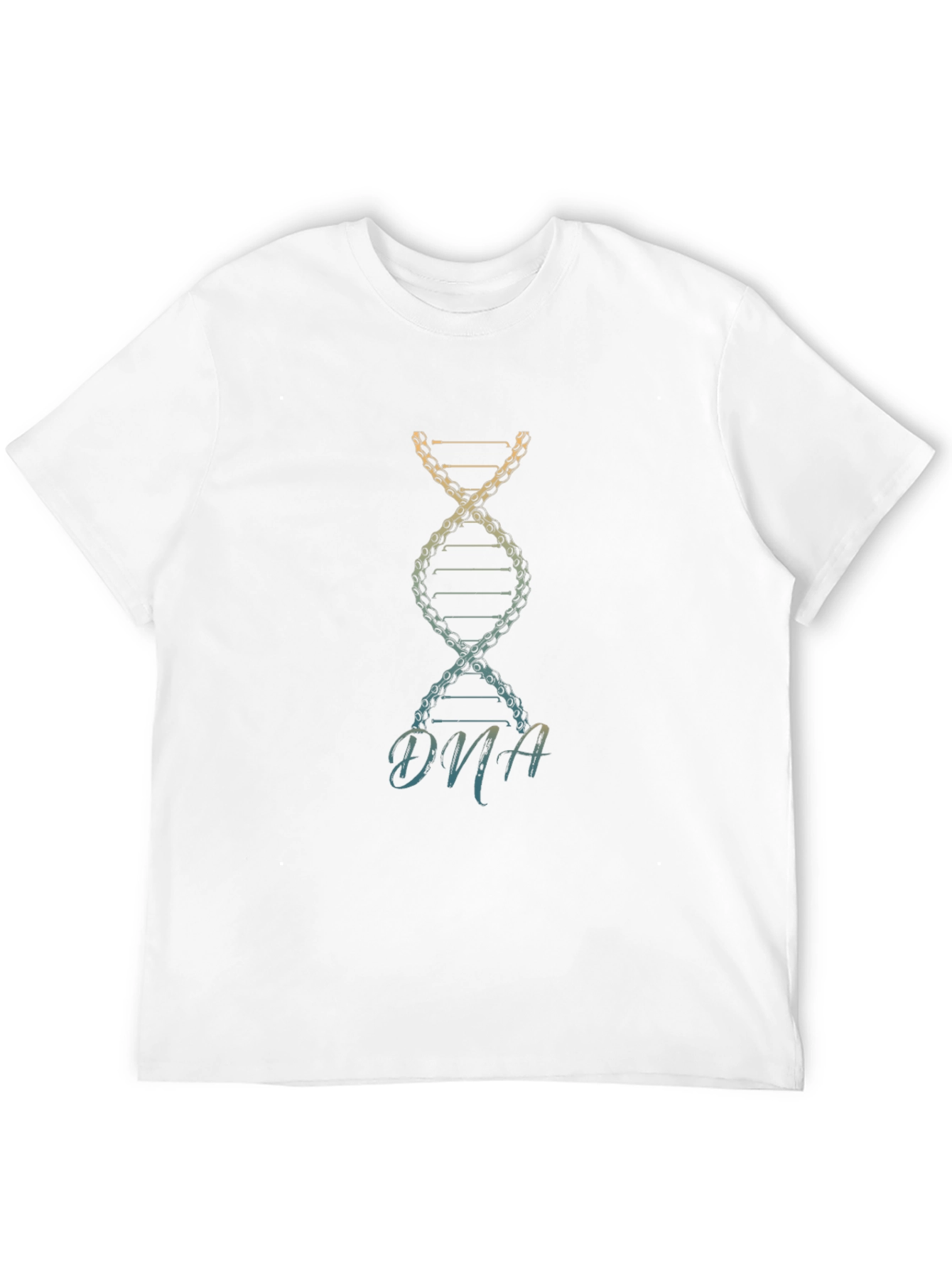 DNA Chain Graphic Black T-Shirt