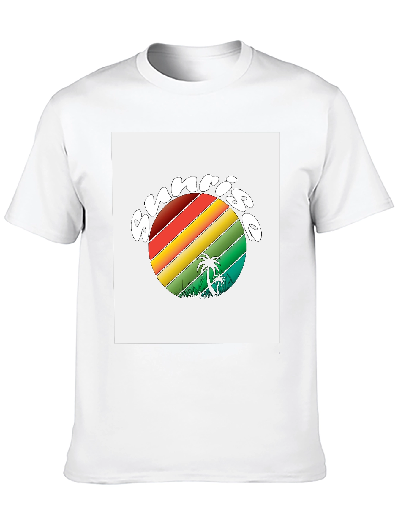Retro Sunrise Palm Tree T-Shirt