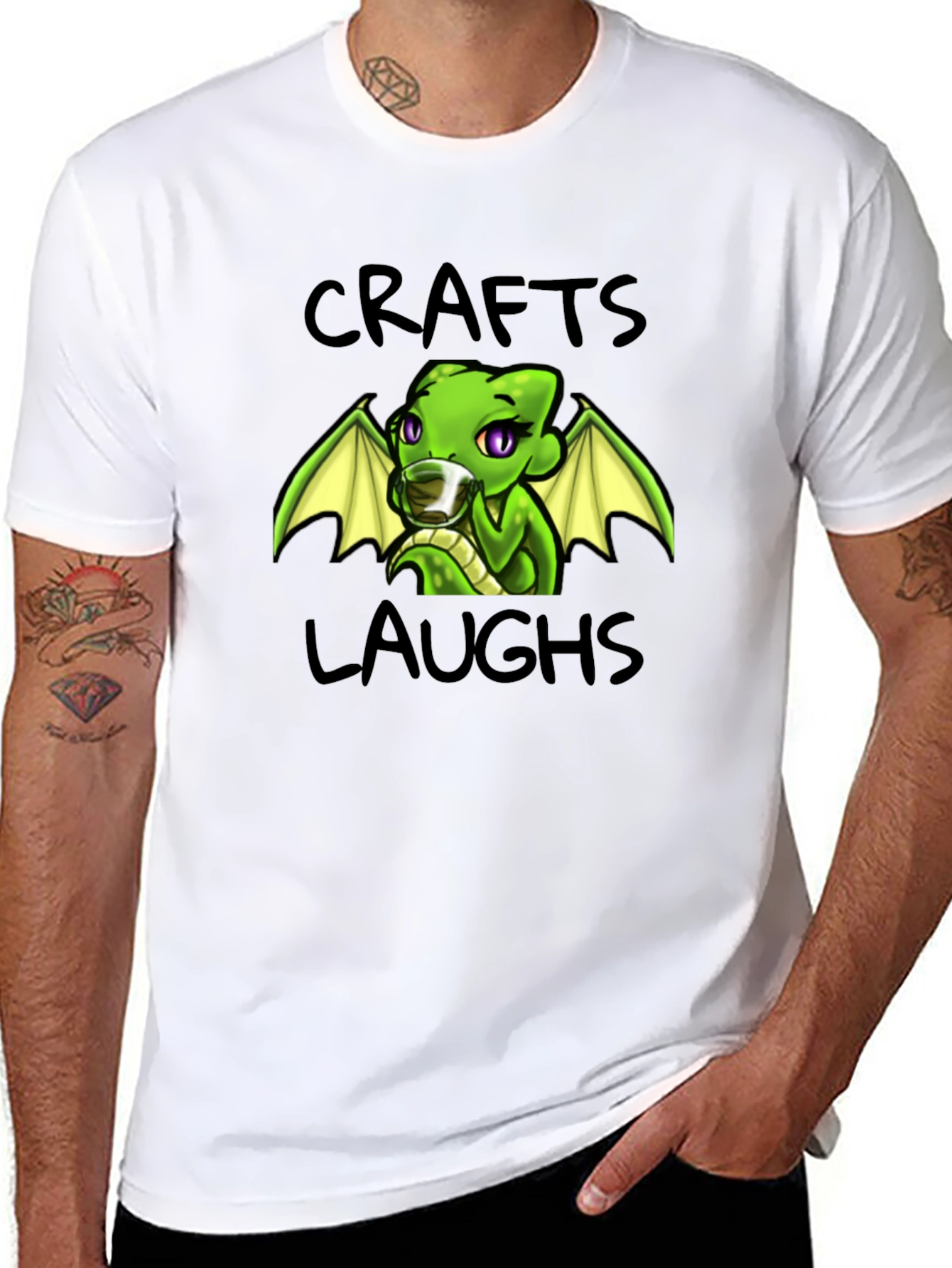 Crafts Laughs Dragon Graphic T-Shirt